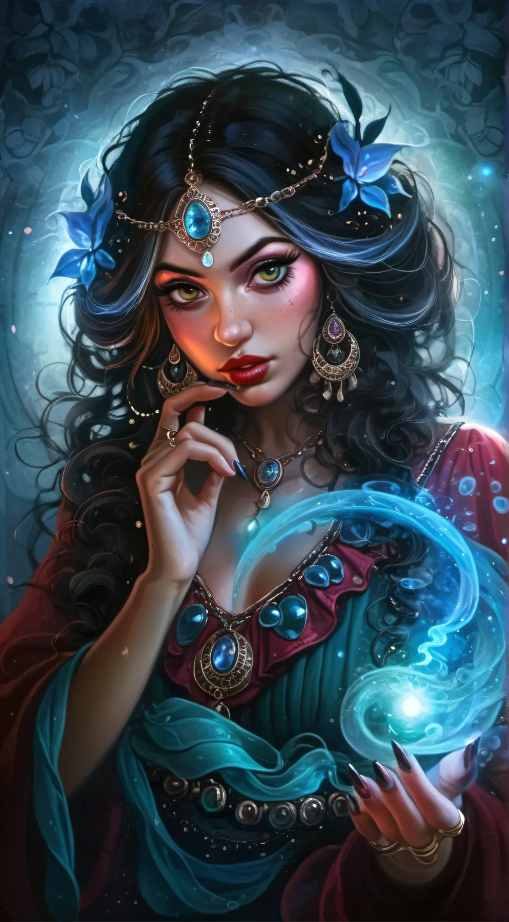 ai character: Evelyn background