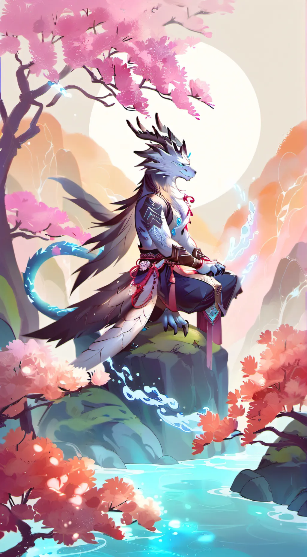 ai character: Rin the mizutsune  background