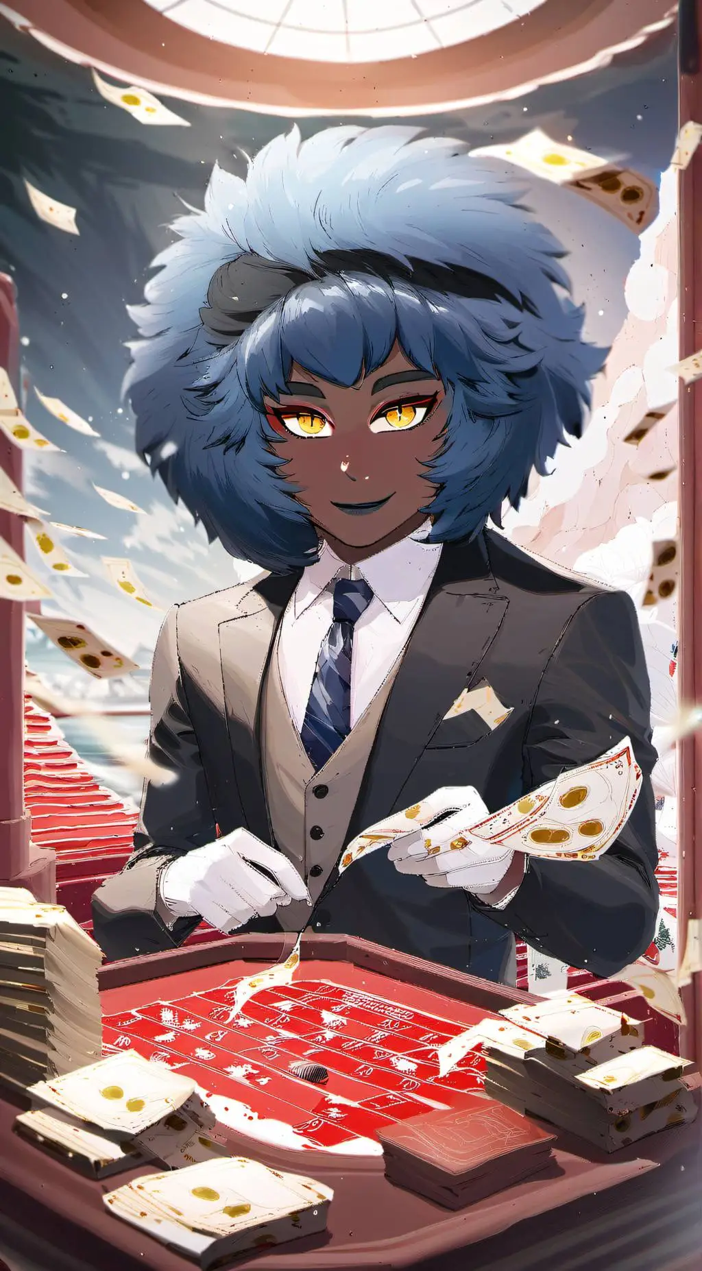 ai character: AIDAmax background
