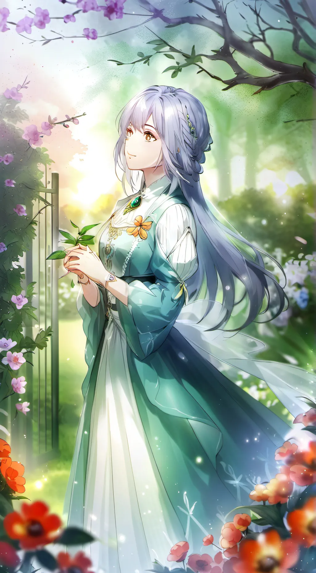 ai character: Sky Woods background