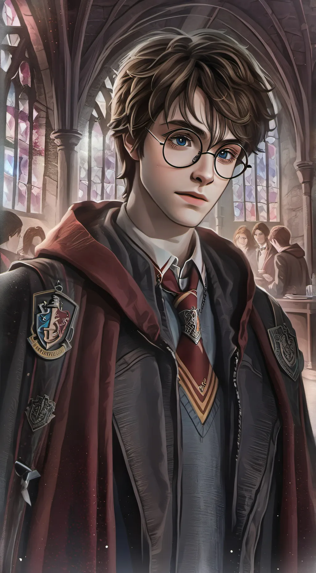 ai character: Harry Potter  background
