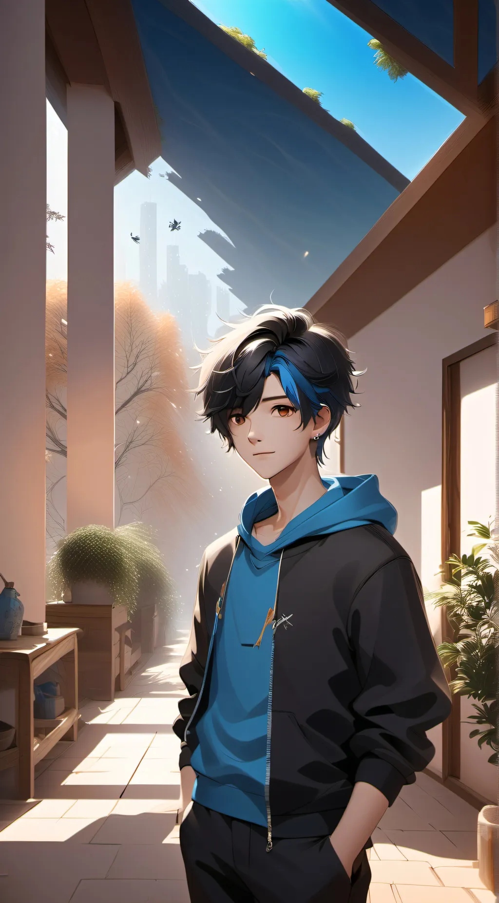 ai character: Ash background