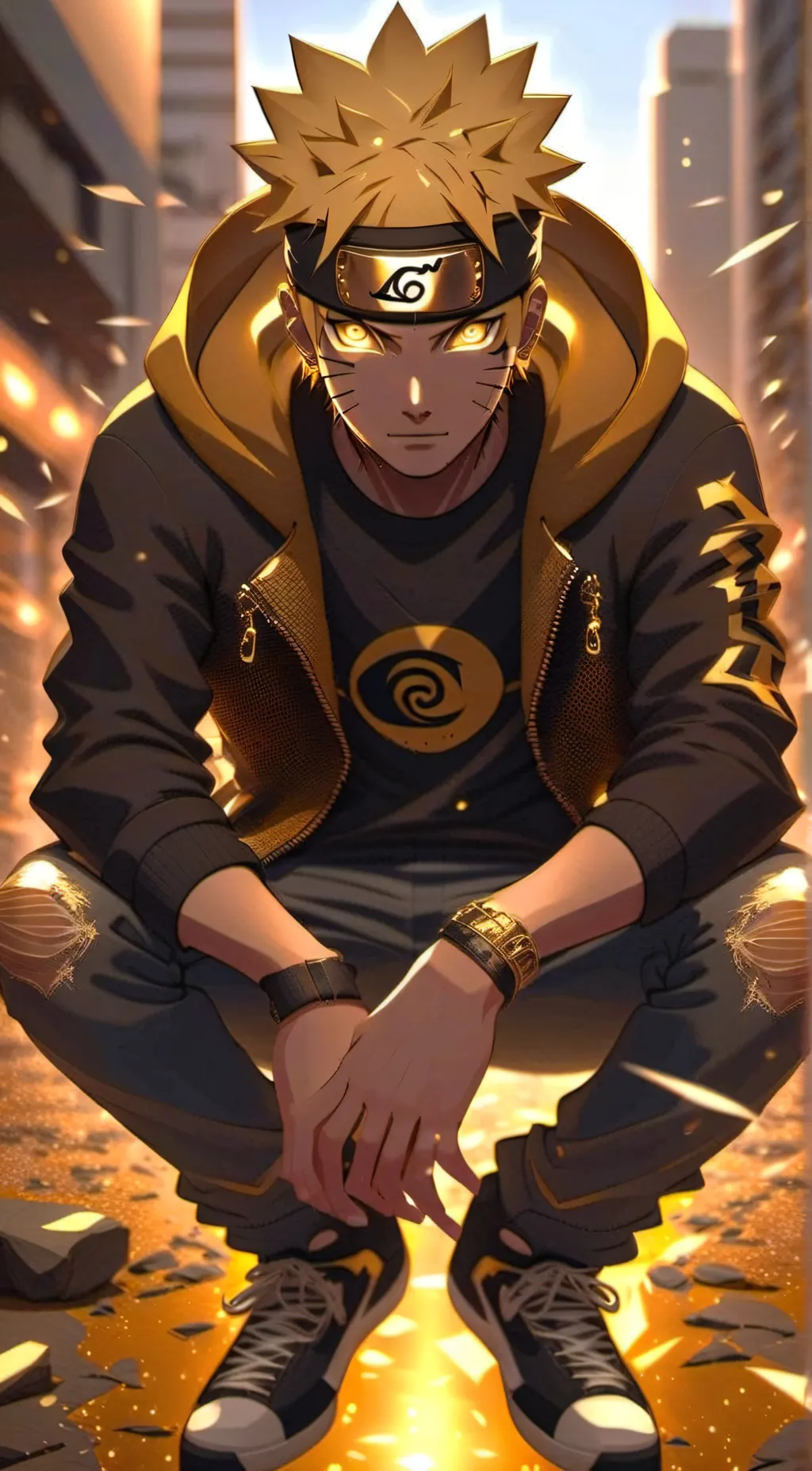ai character: Naruto  background