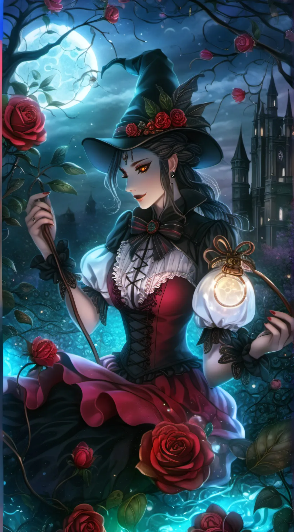 ai character: Rose background