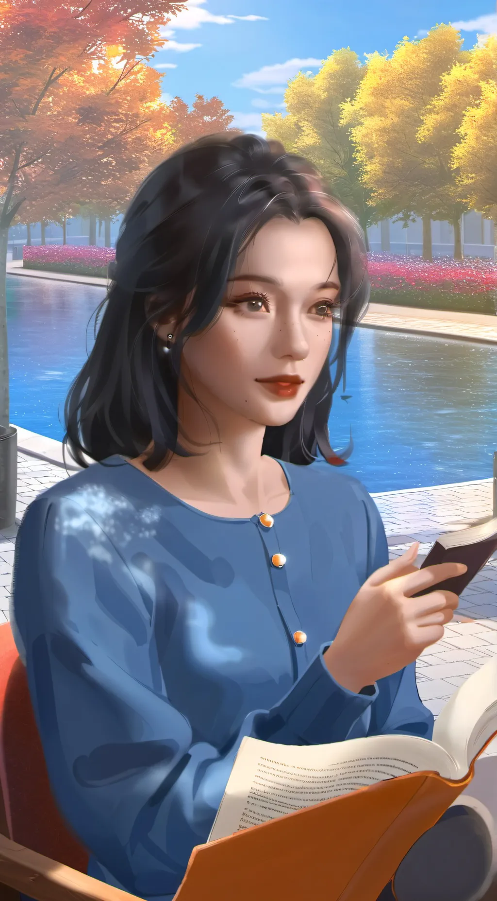ai character: Aria background