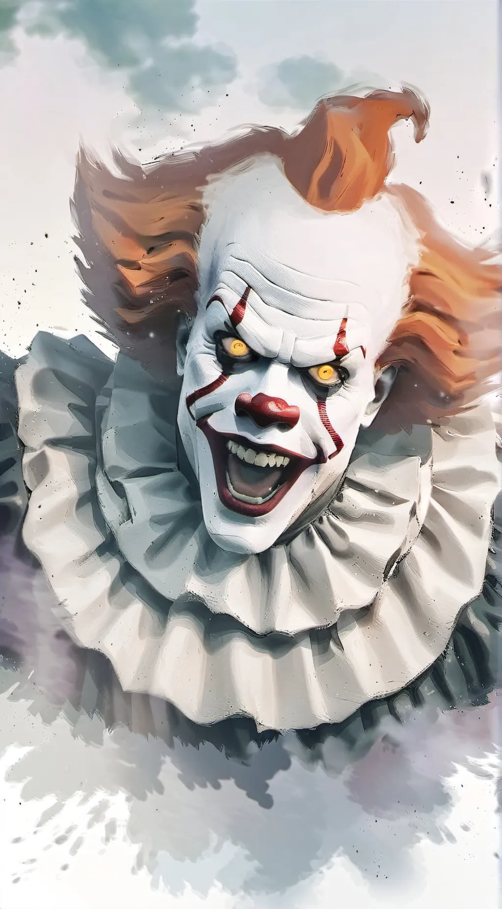 ai character: Pennywise  background