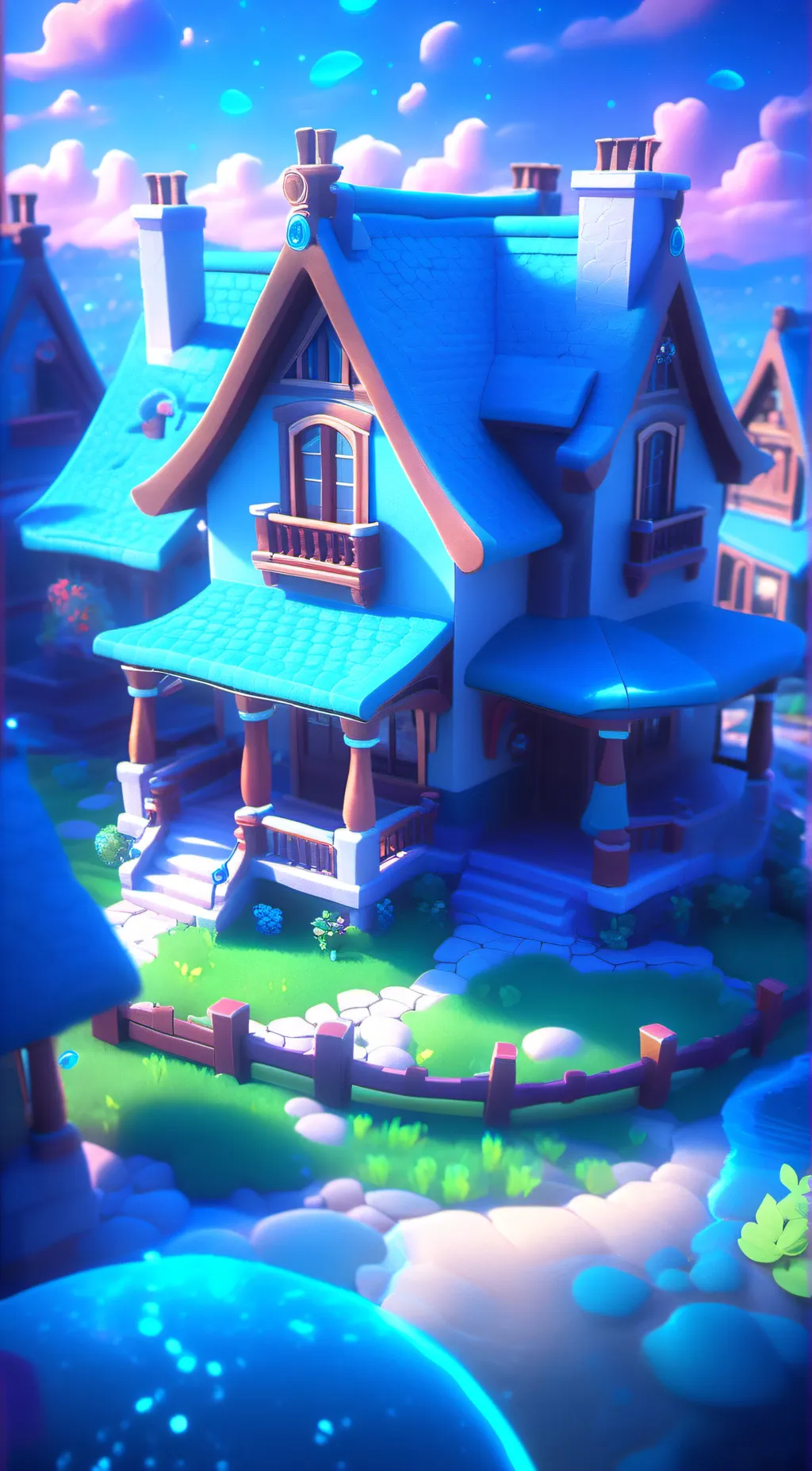 ai character: home sweet home background