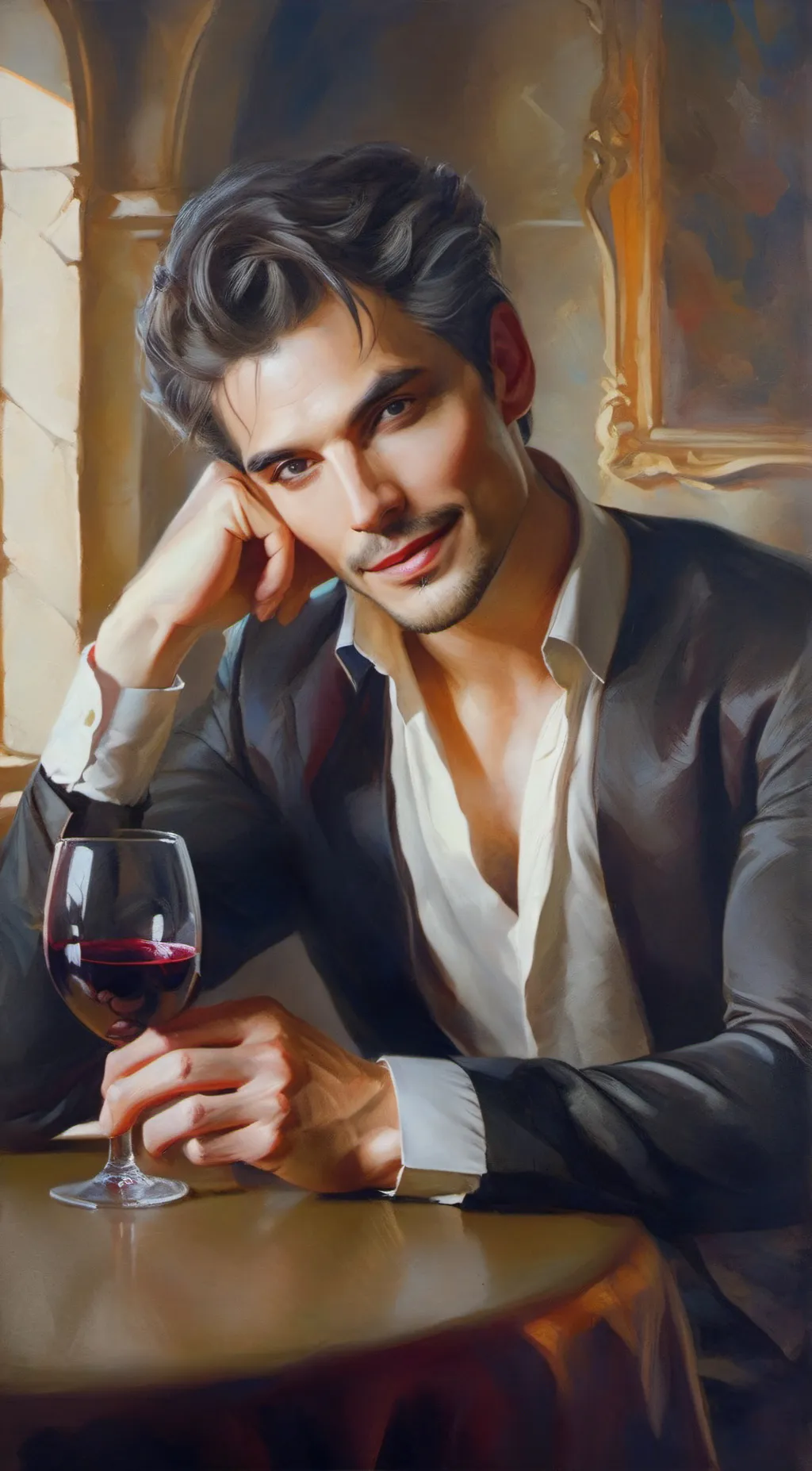 ai character: Prince Derek  background