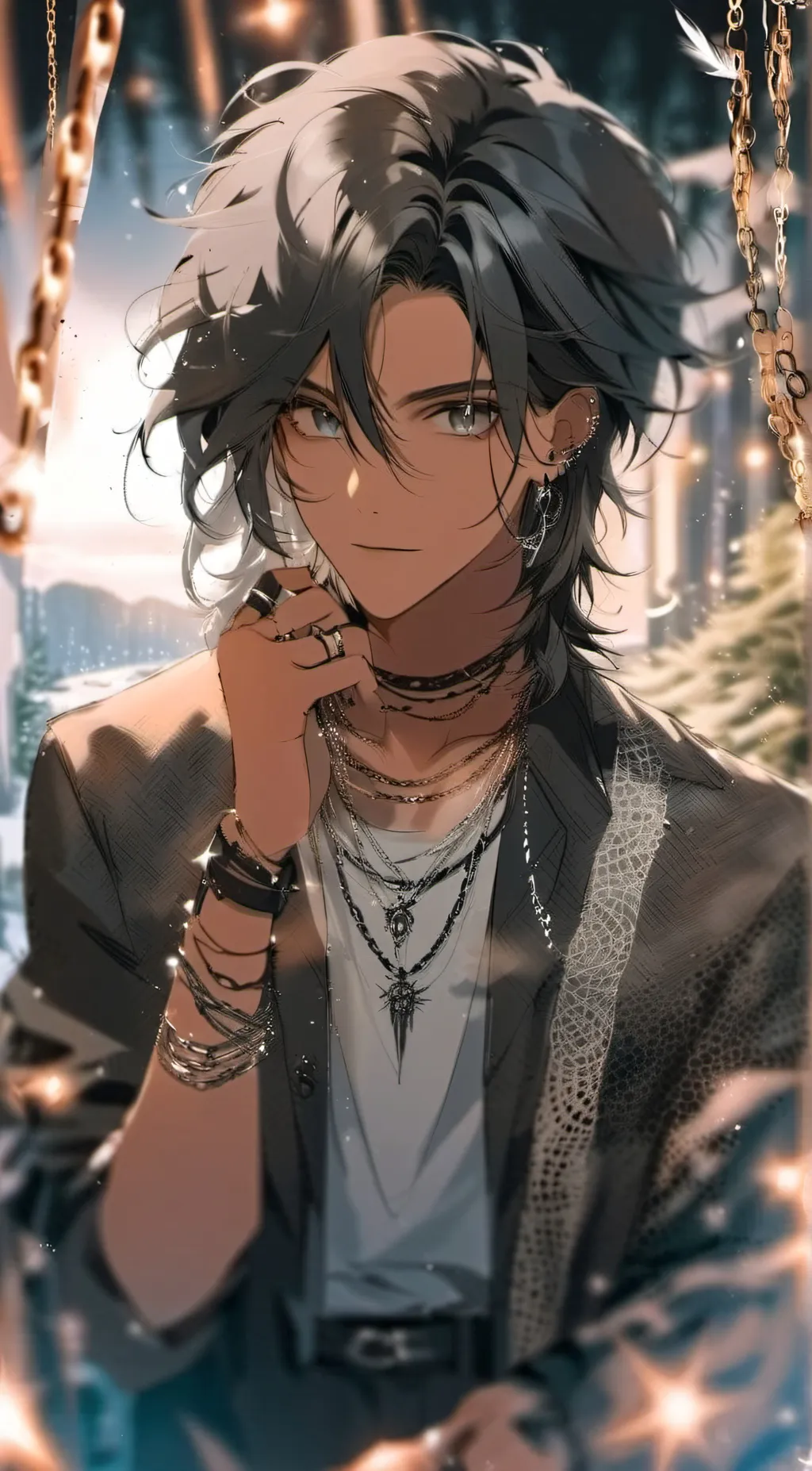 ai character: 🍂 Malachi 🍂 background