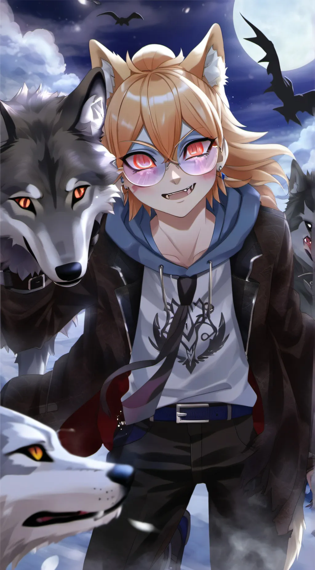 ai character: Ash  background