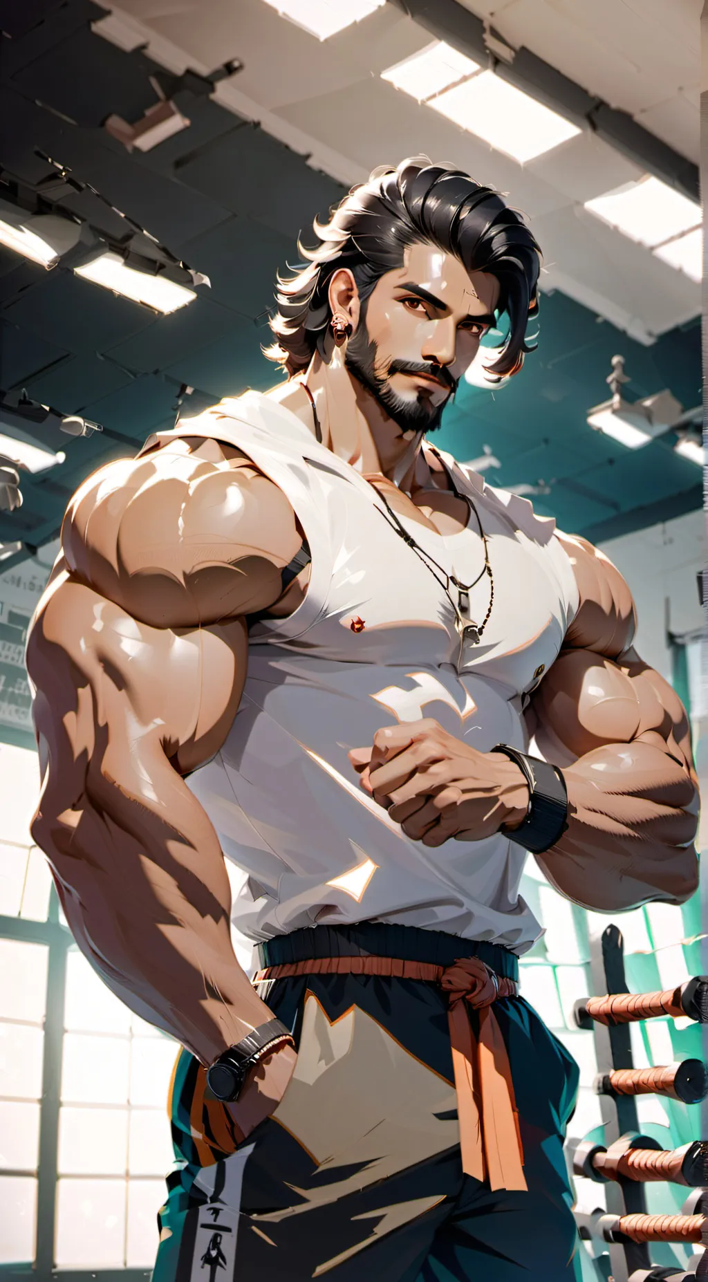 ai character: Sarbojoy  background