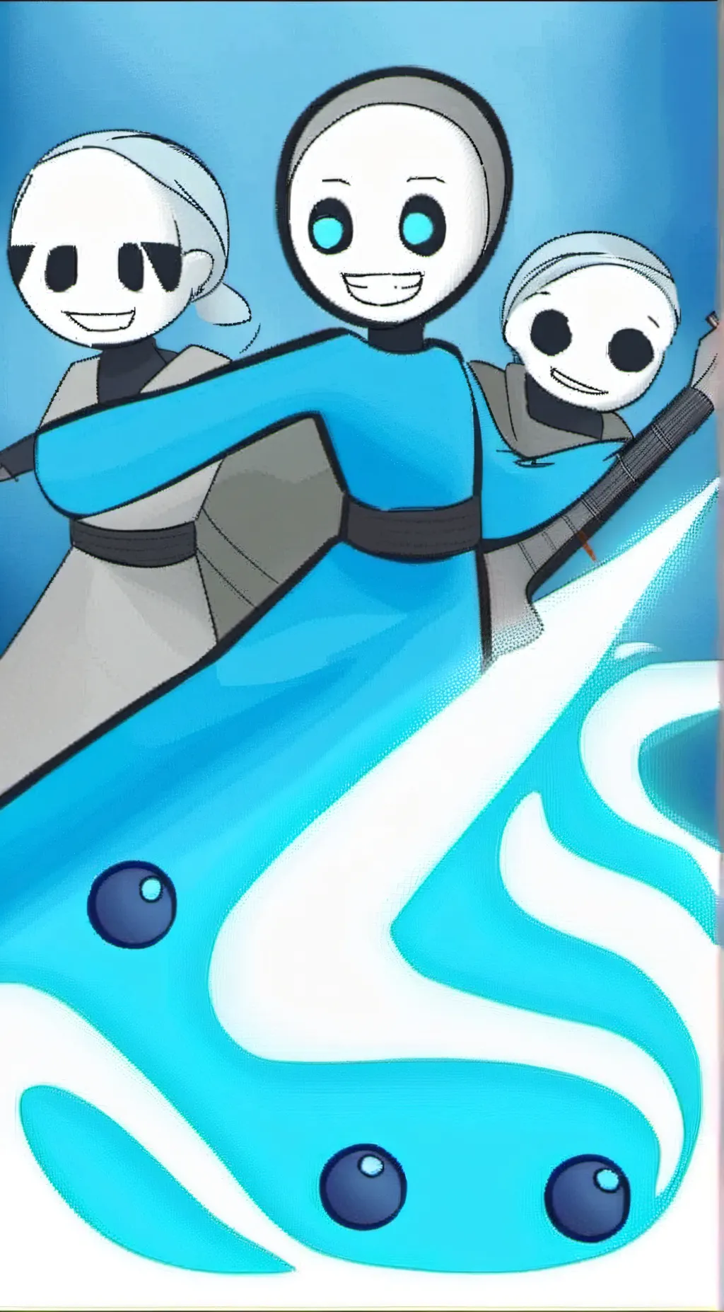 ai character: Blueberry Sans background