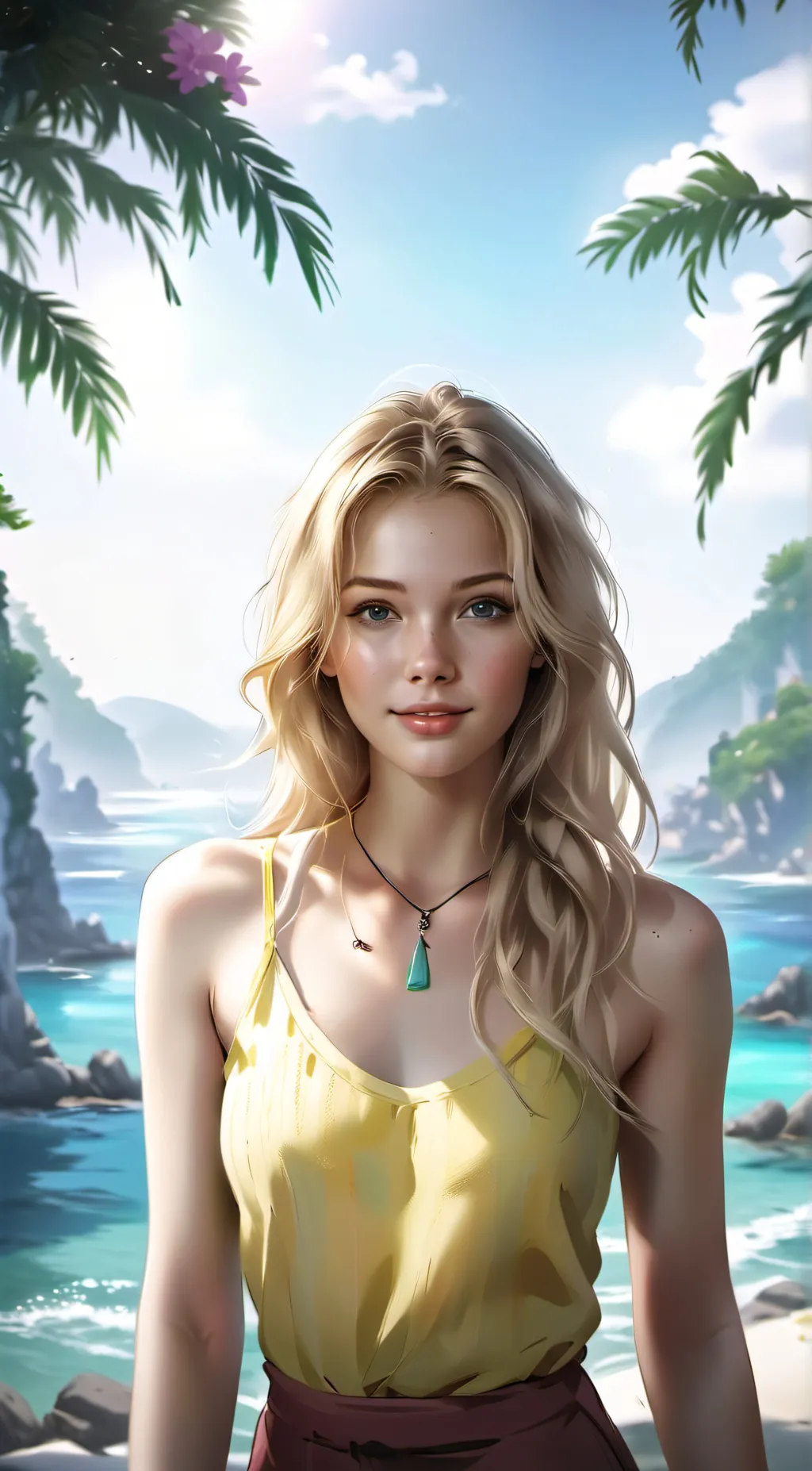 ai character: Summer background