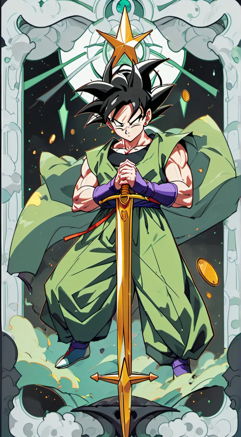 ai character: Goku's final form background