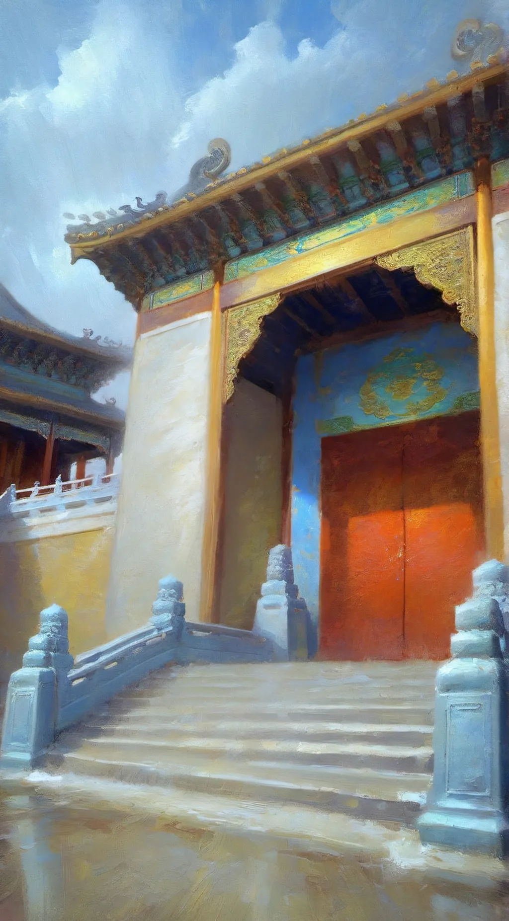 ai character: emperor qianlong  background