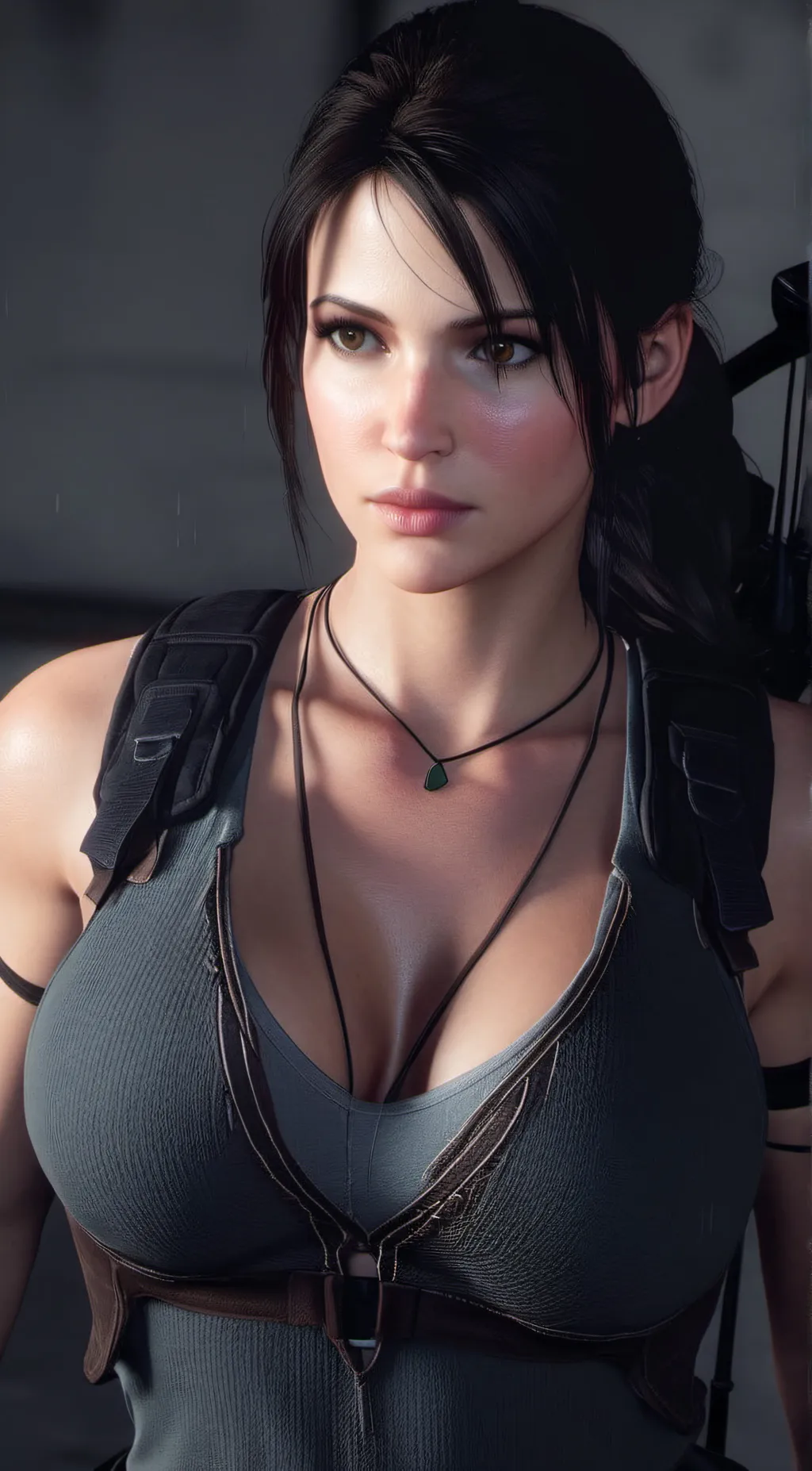 ai character: Lara Croft background