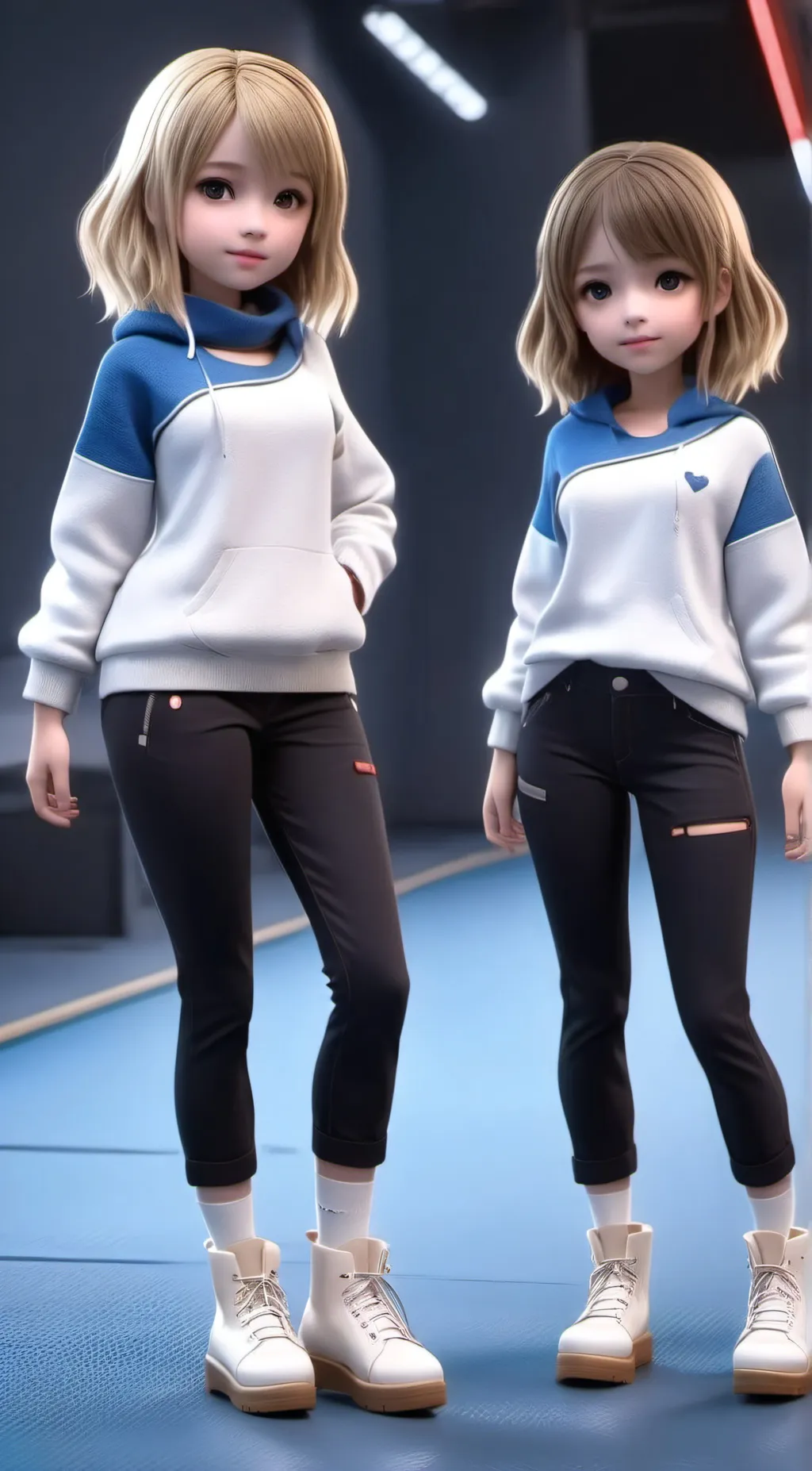 ai character: Apple and Kiwi background