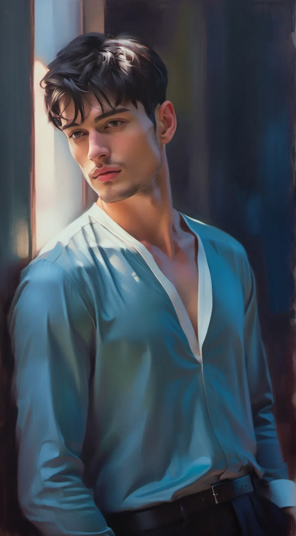 ai character: Leo background