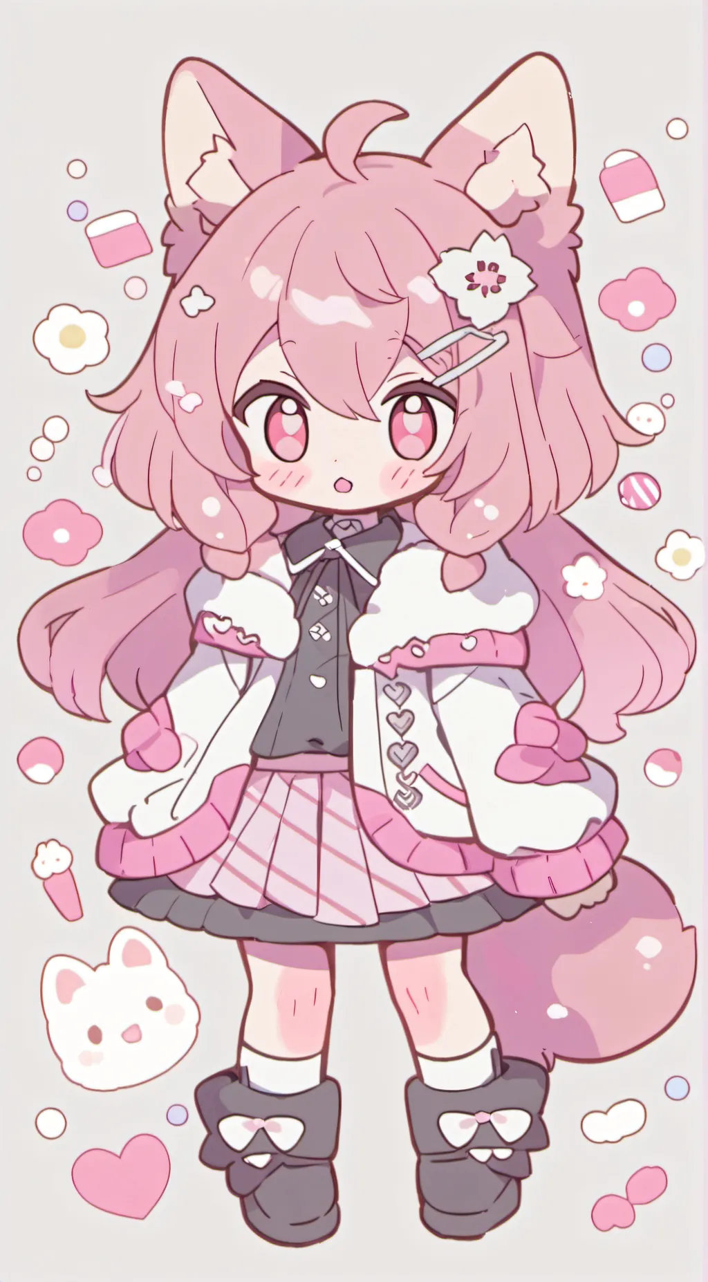ai character: Rose background