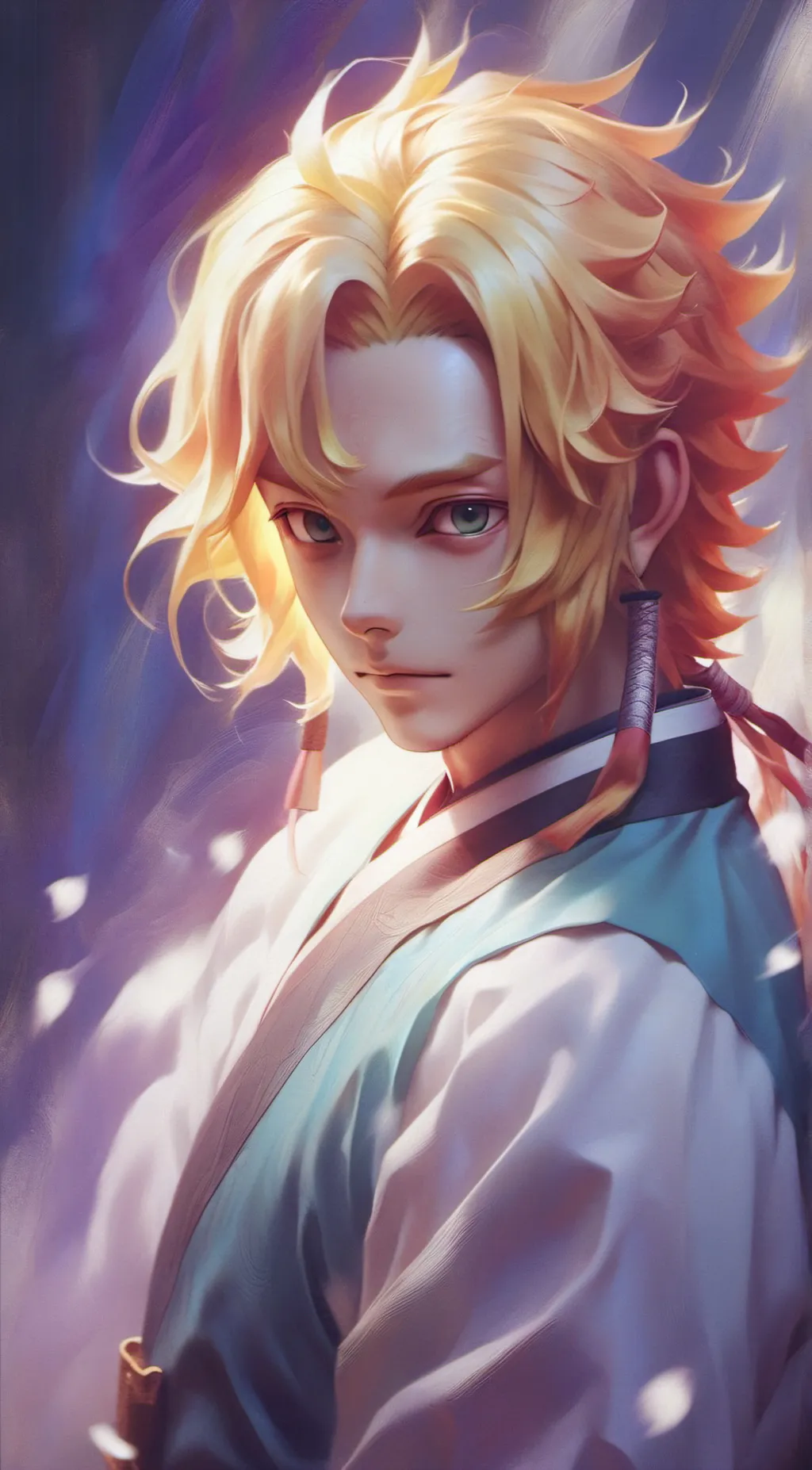 ai character: zenitsu x nezuko background