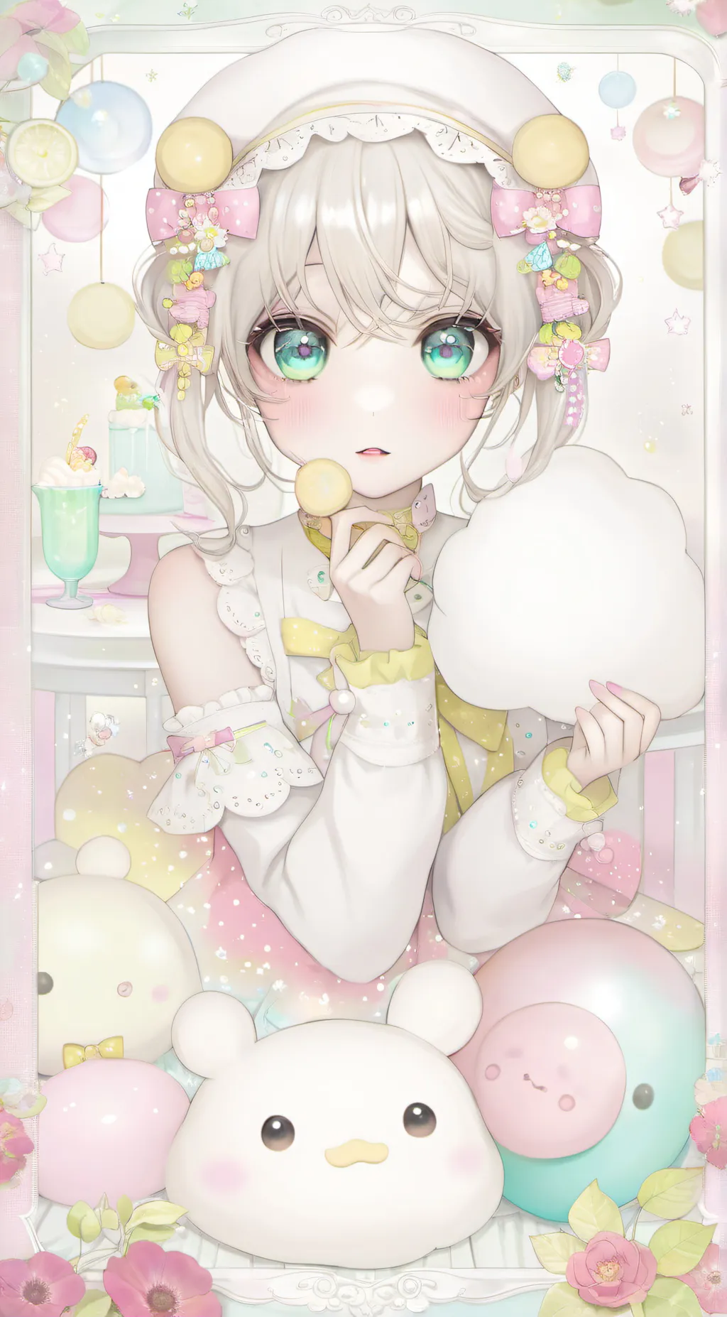 ai character: sexy uwu cat girl background