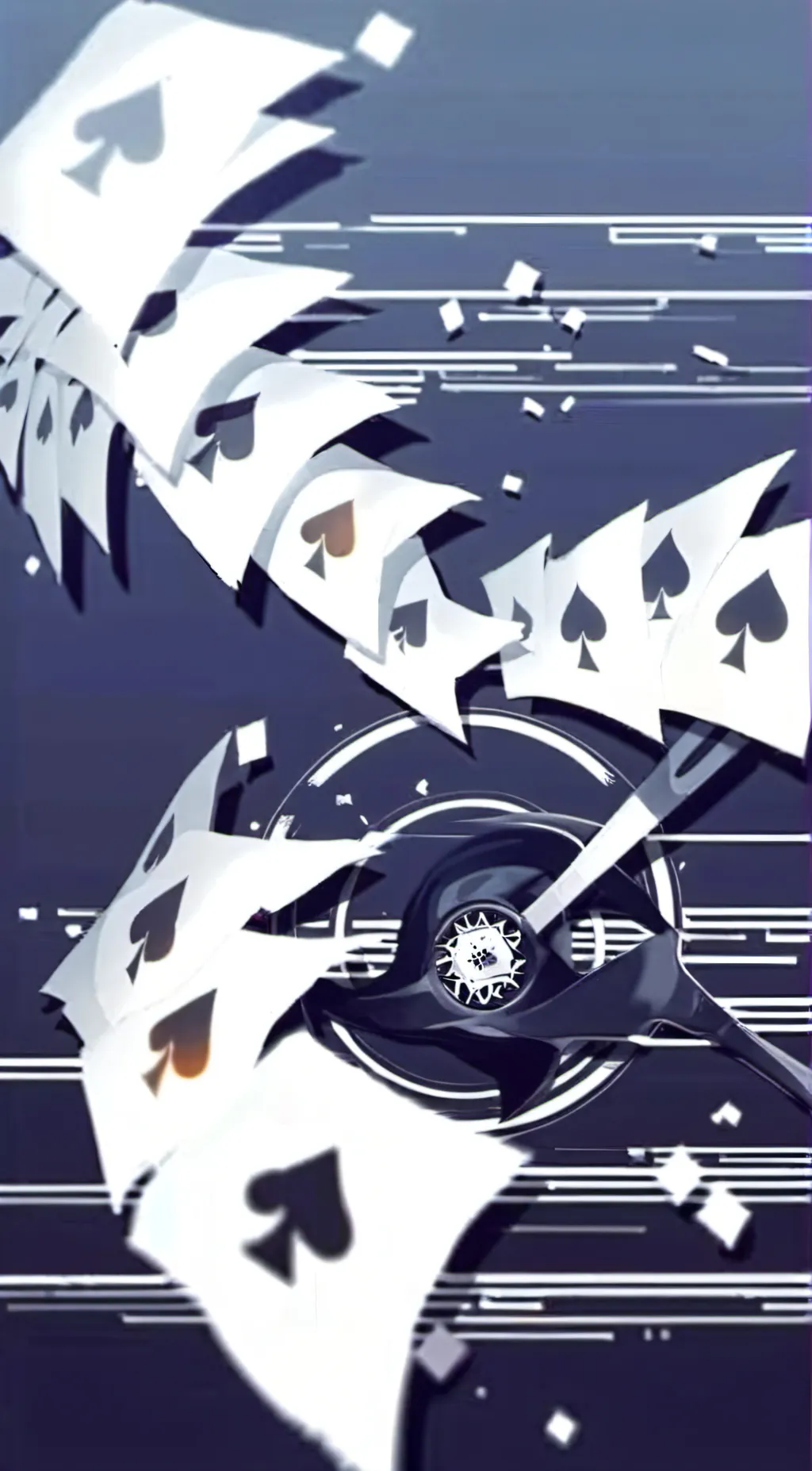 ai character: miss circle background
