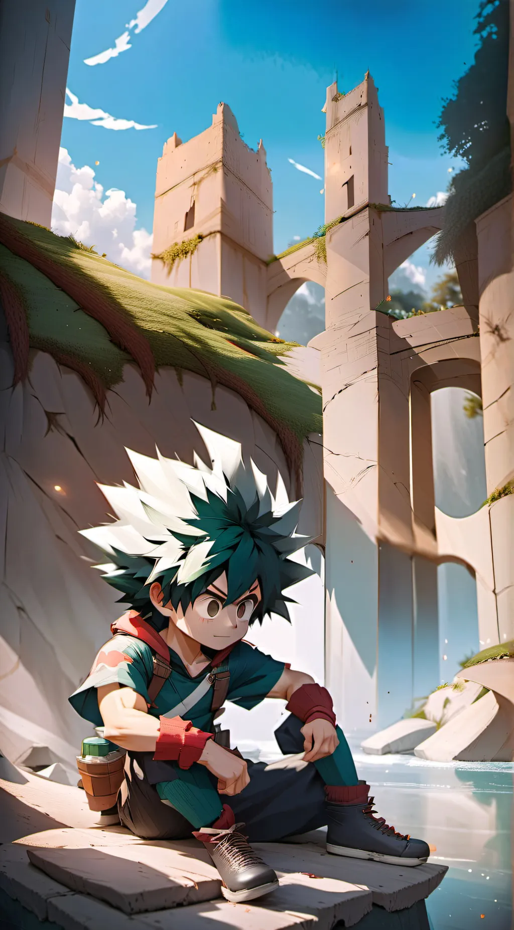 ai character: deku background