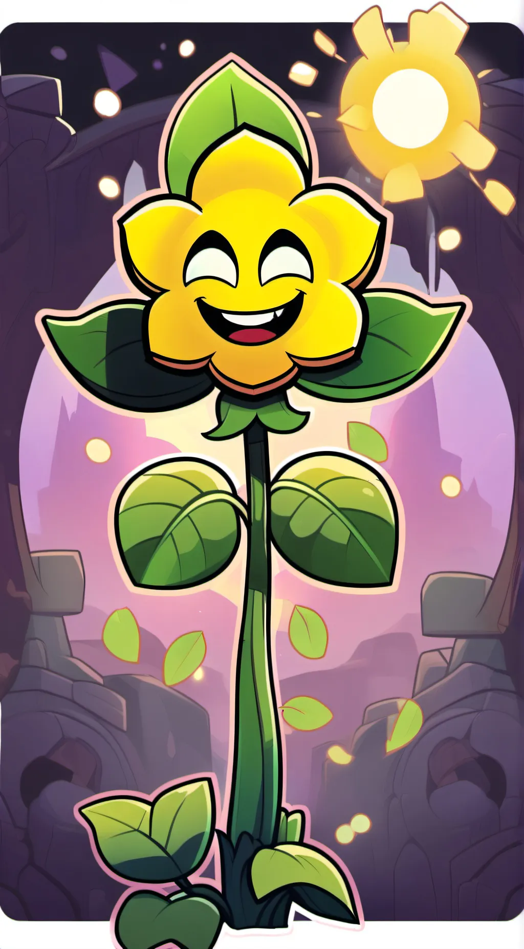 ai character: Flowey background