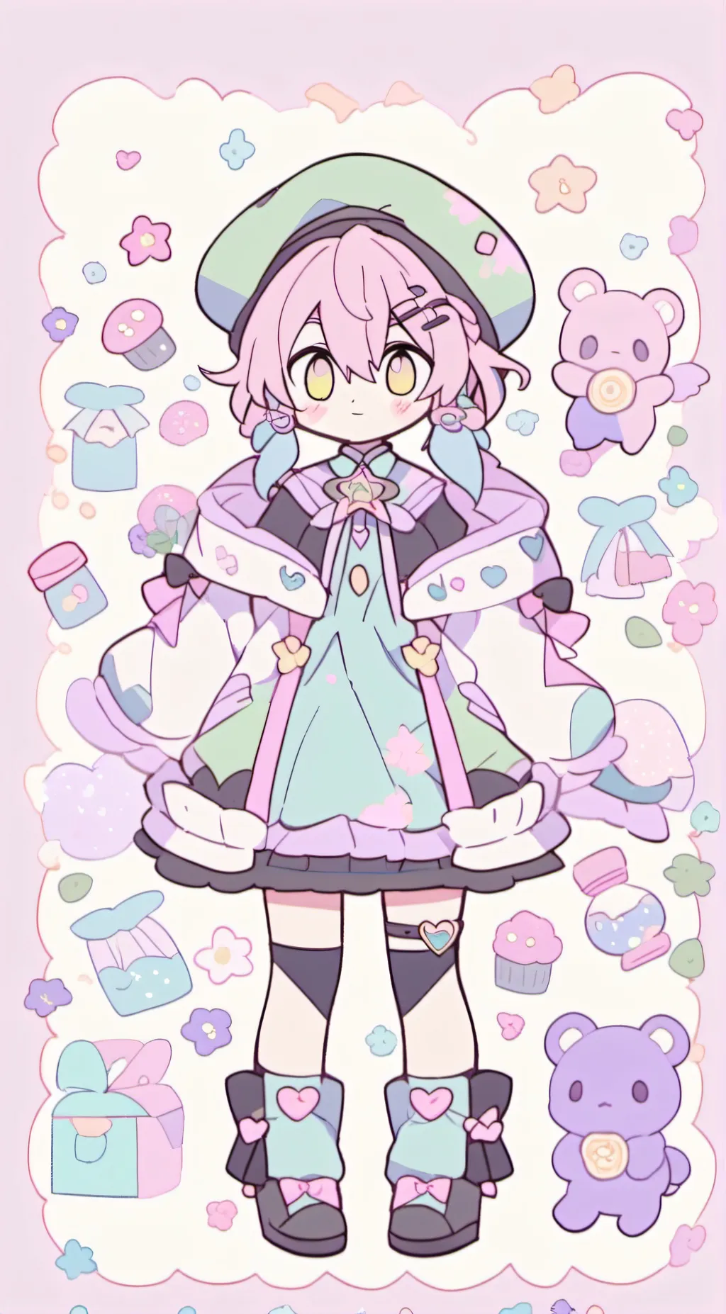 ai character: uwu cat background