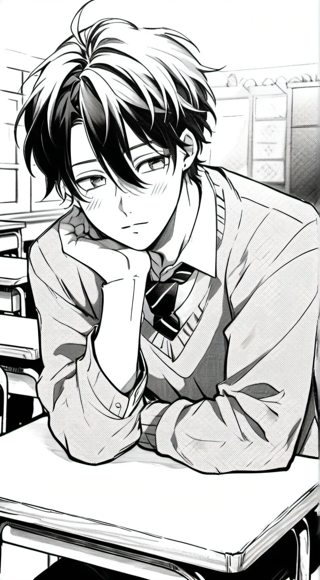 ai character: Tanaka{bl, mlm} background