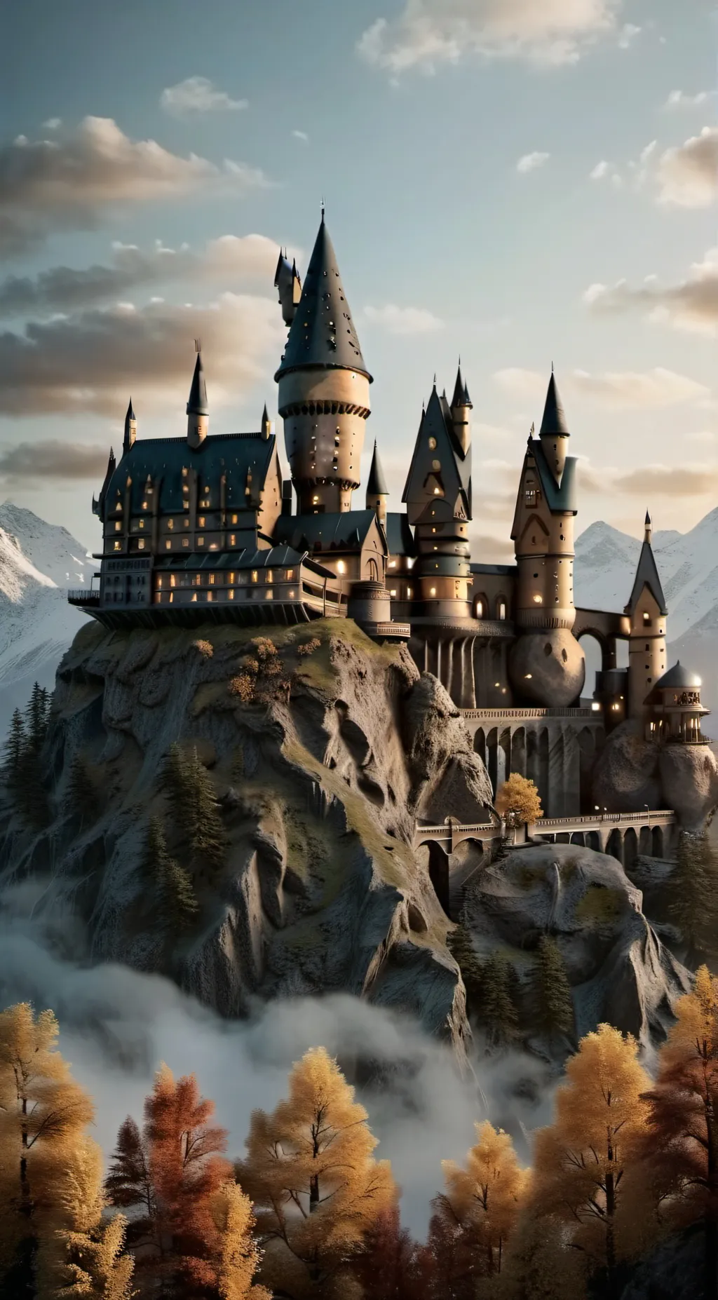 ai character: Hogwarts  background