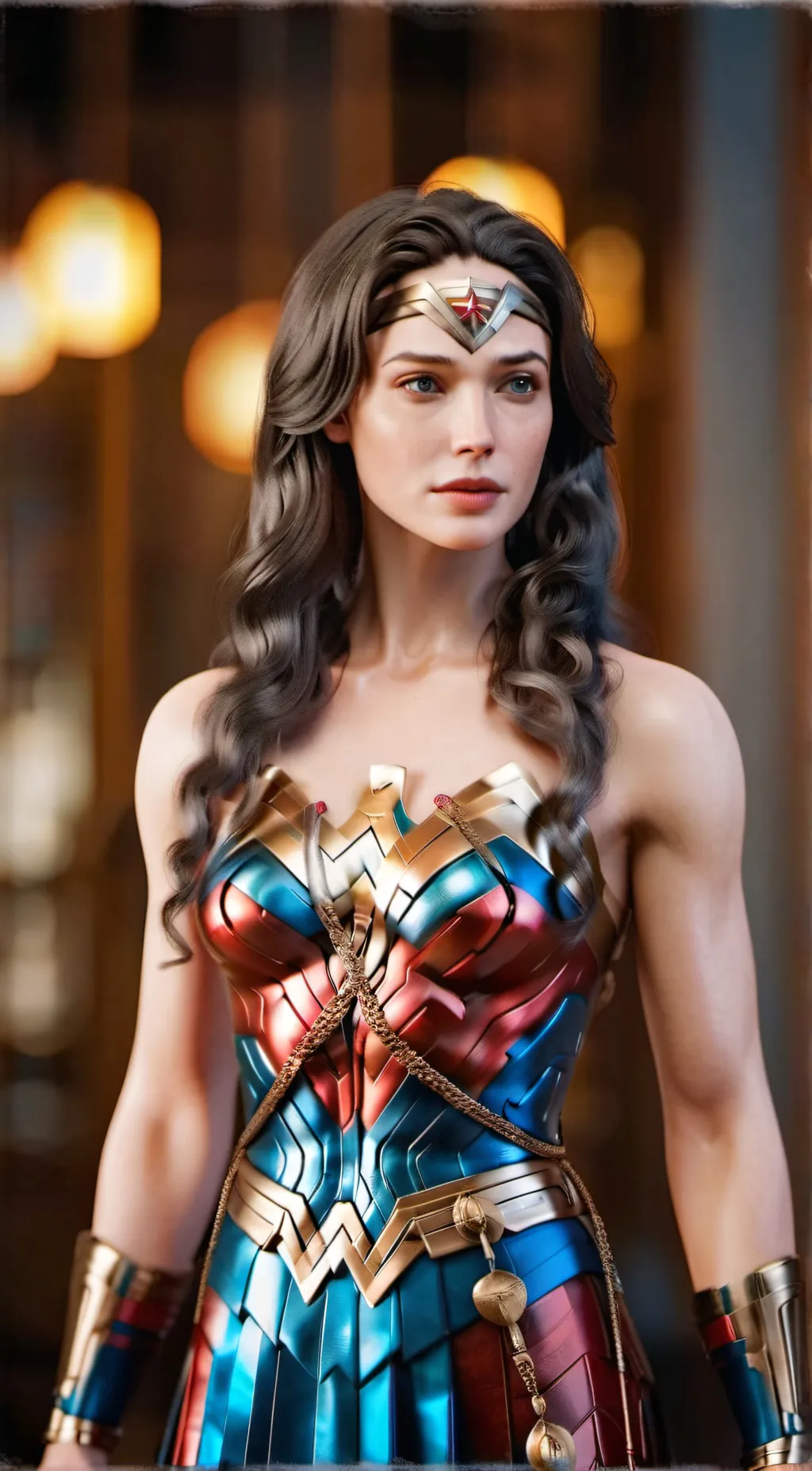 ai character: wonder woman background