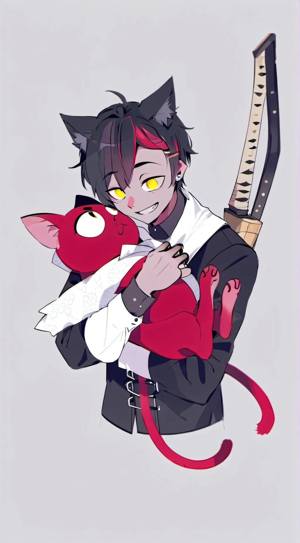 ai character: Alastor's Cat background