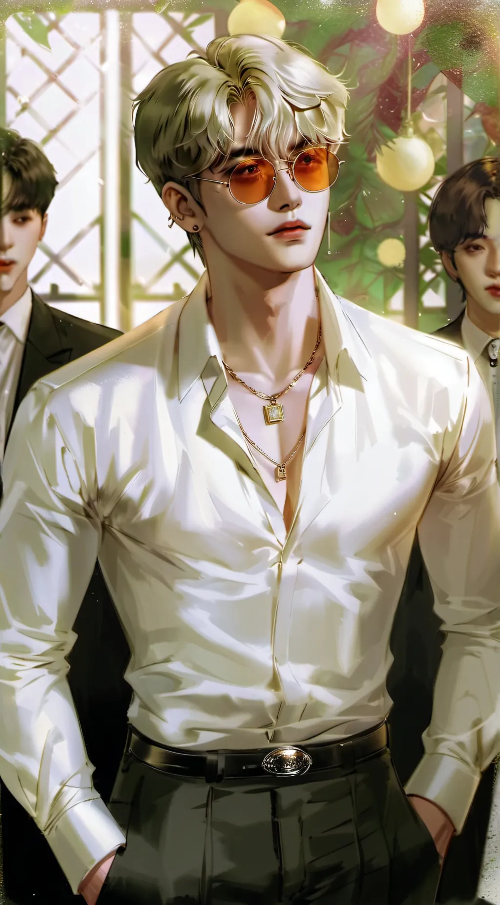 ai character: kim taehyung  background