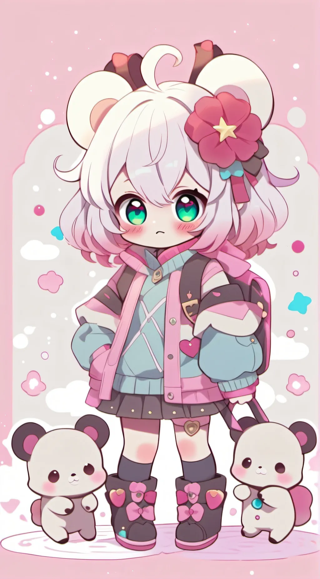 ai character: Candy background