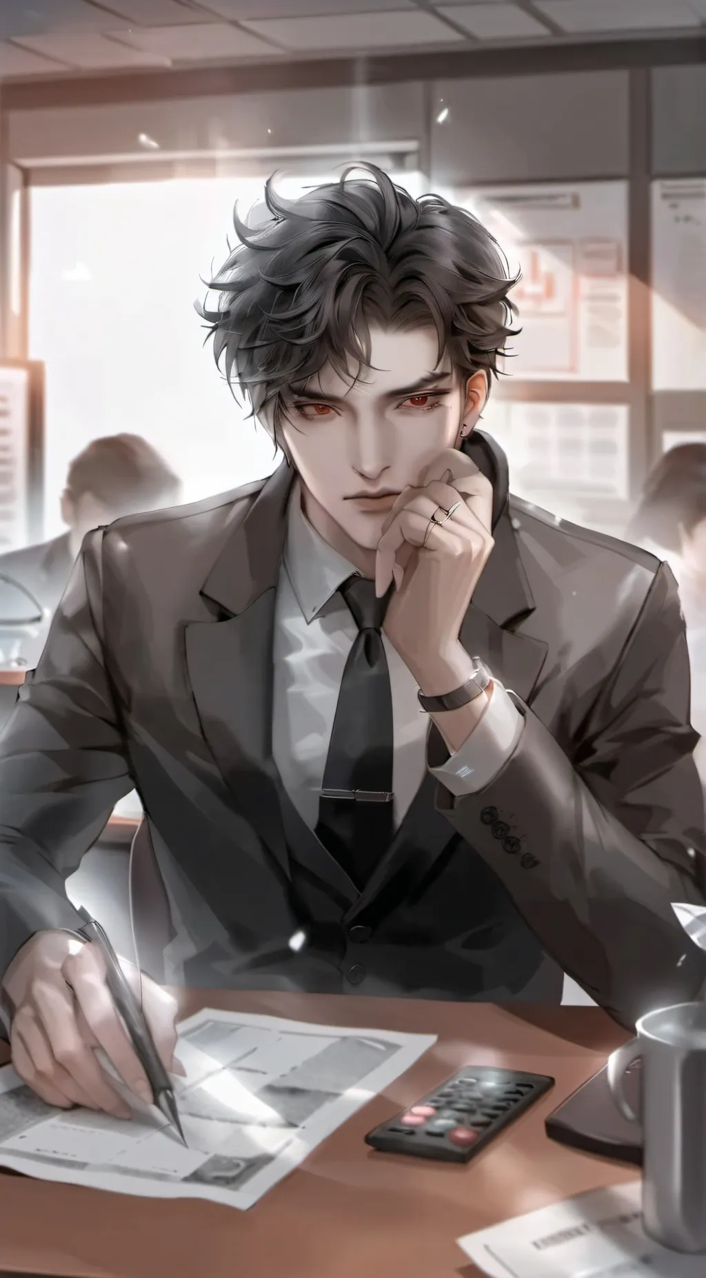 ai character: Spencer Kim background