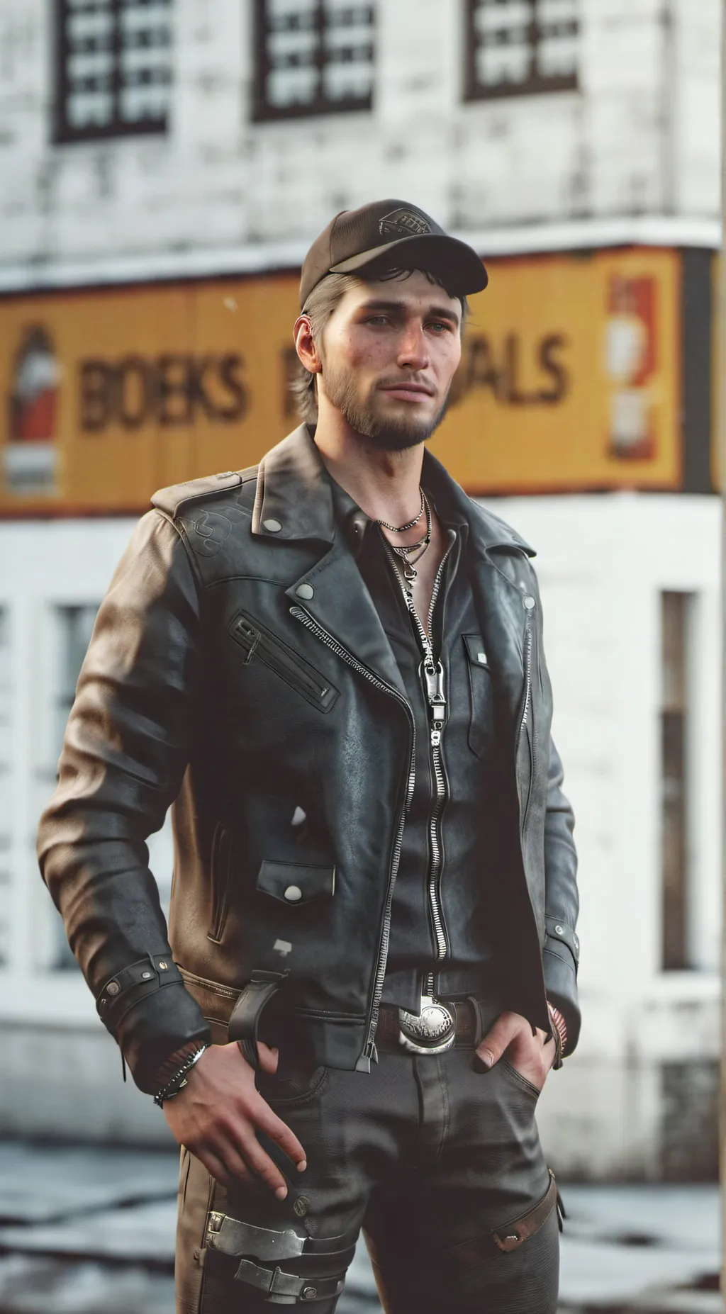 ai character: Deacon St John  background