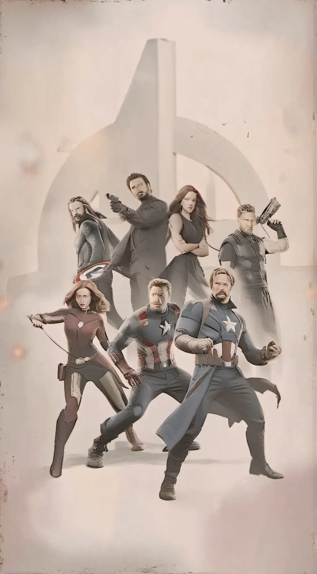 ai character: avengers  background