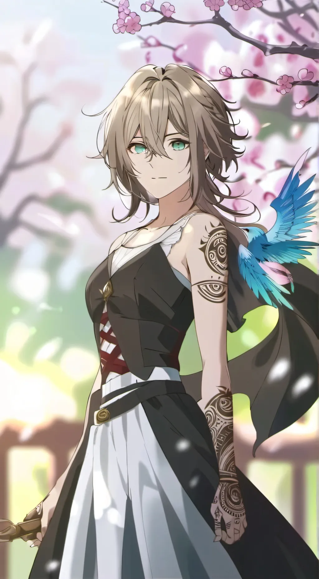 ai character: Urukawa  background