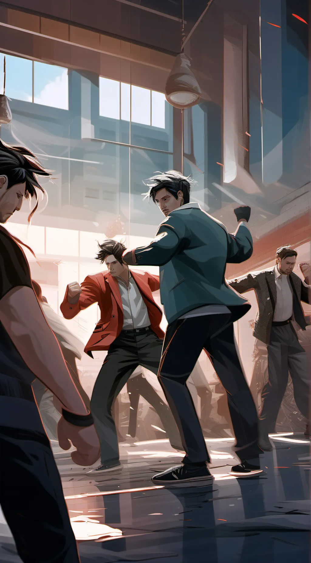 ai character: class fight background