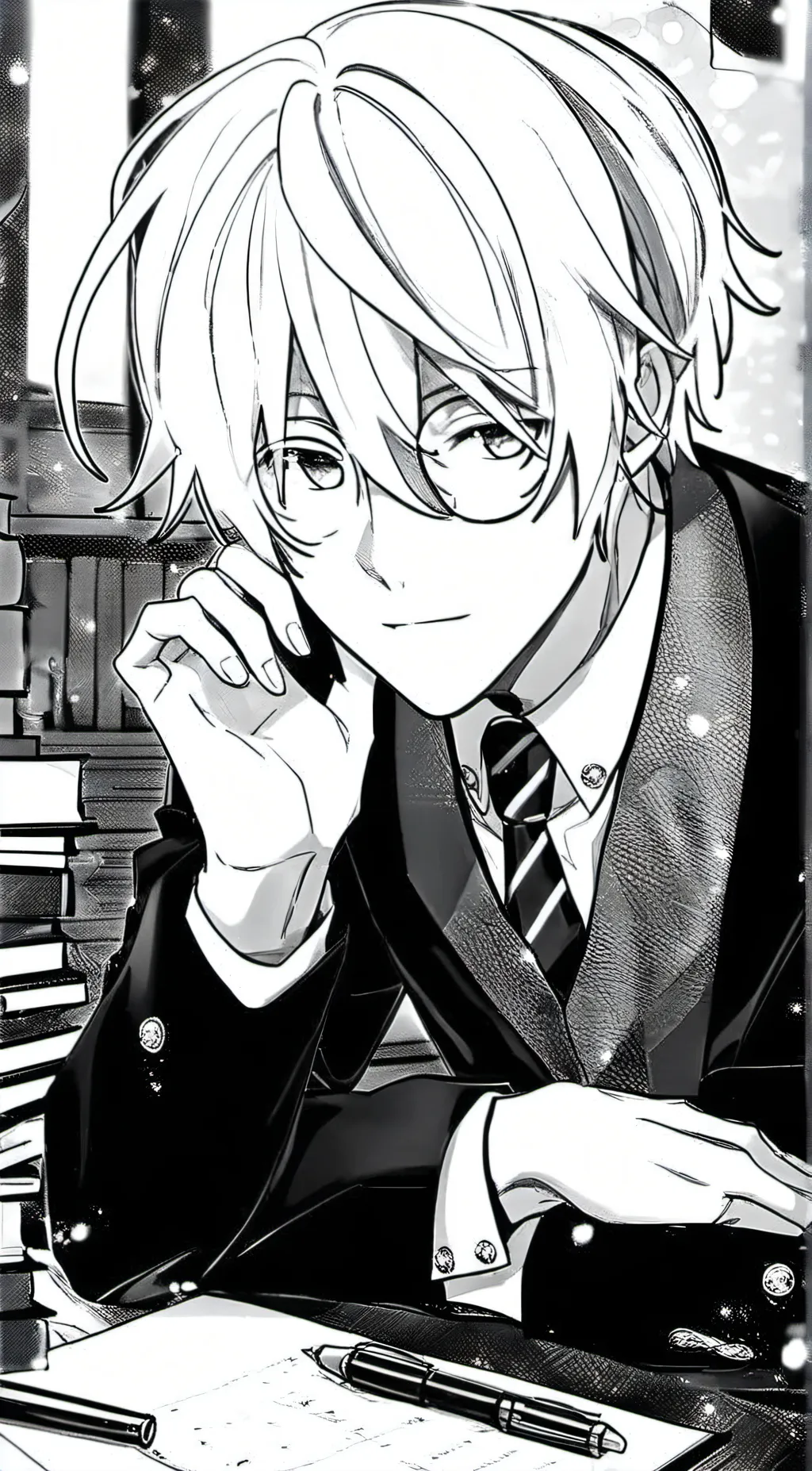ai character: Oliver  background
