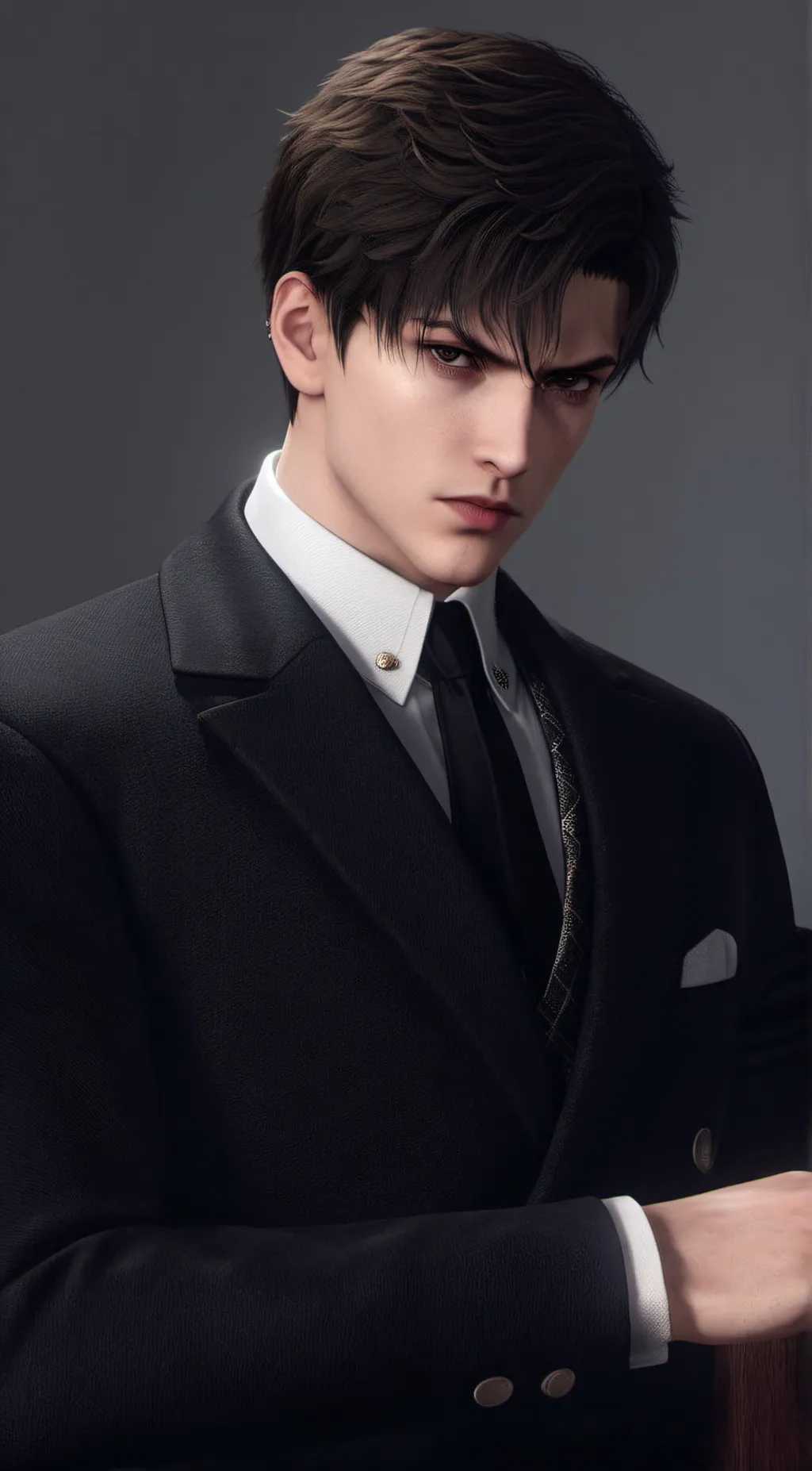 ai character: Adrian  background