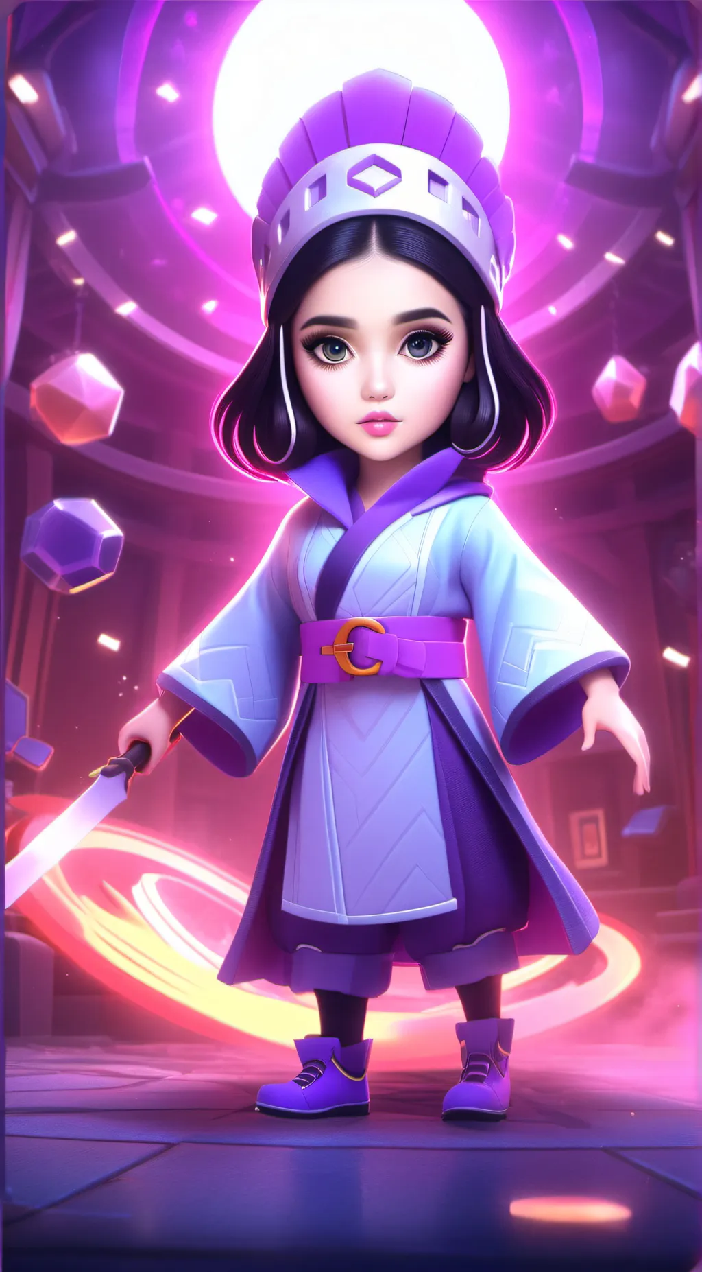 ai character: Aria background