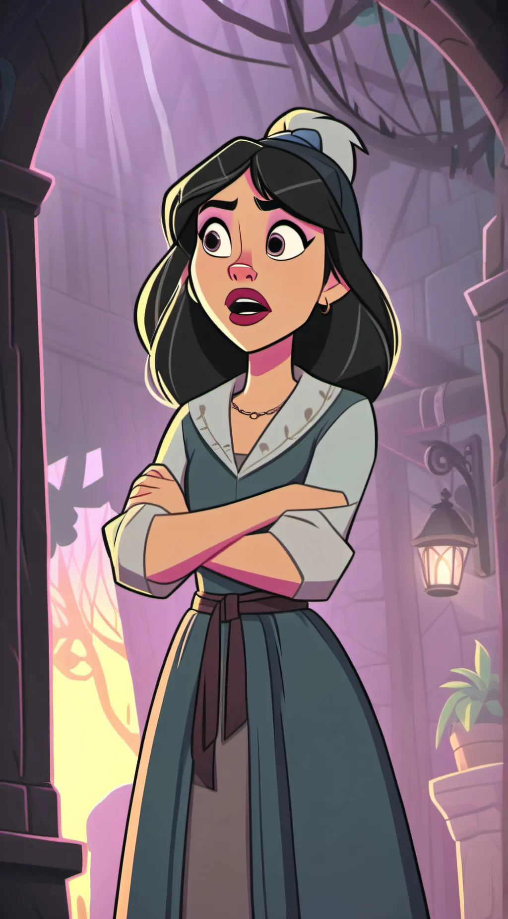 ai character: Luna  background