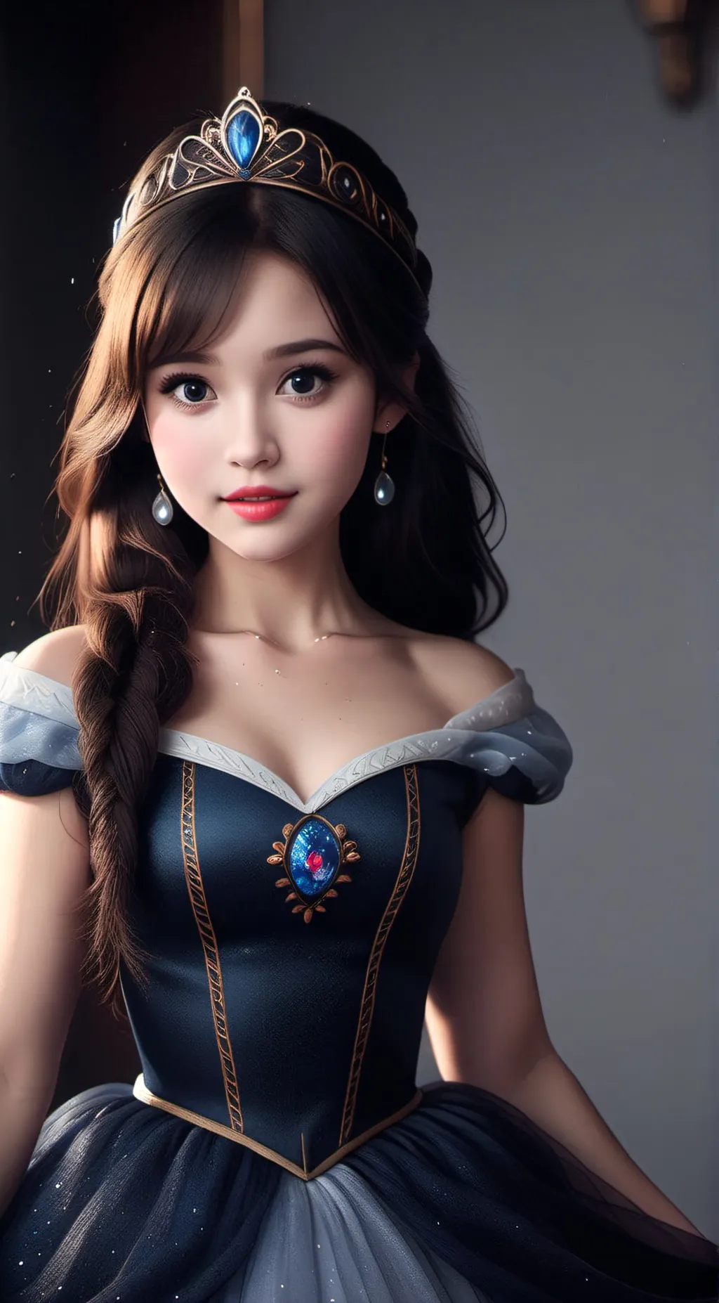 ai character: cindersnowdisngirl background
