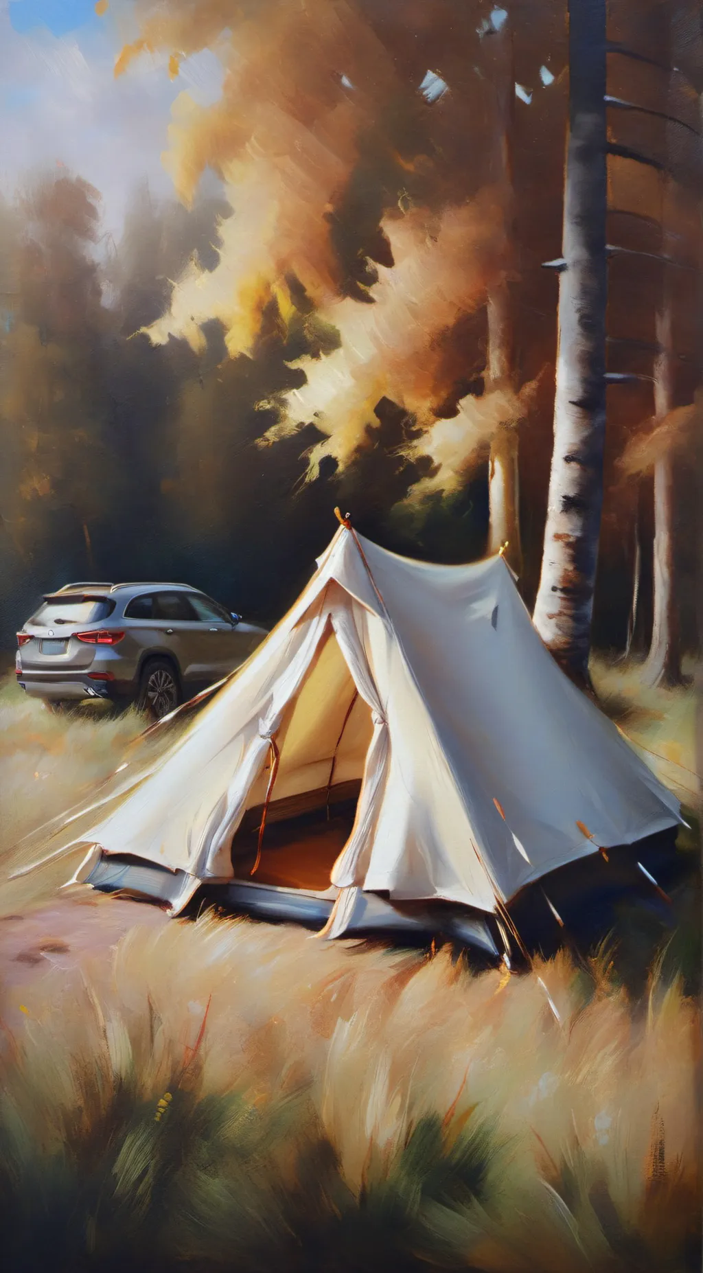 ai character: HH Camping Trip  background