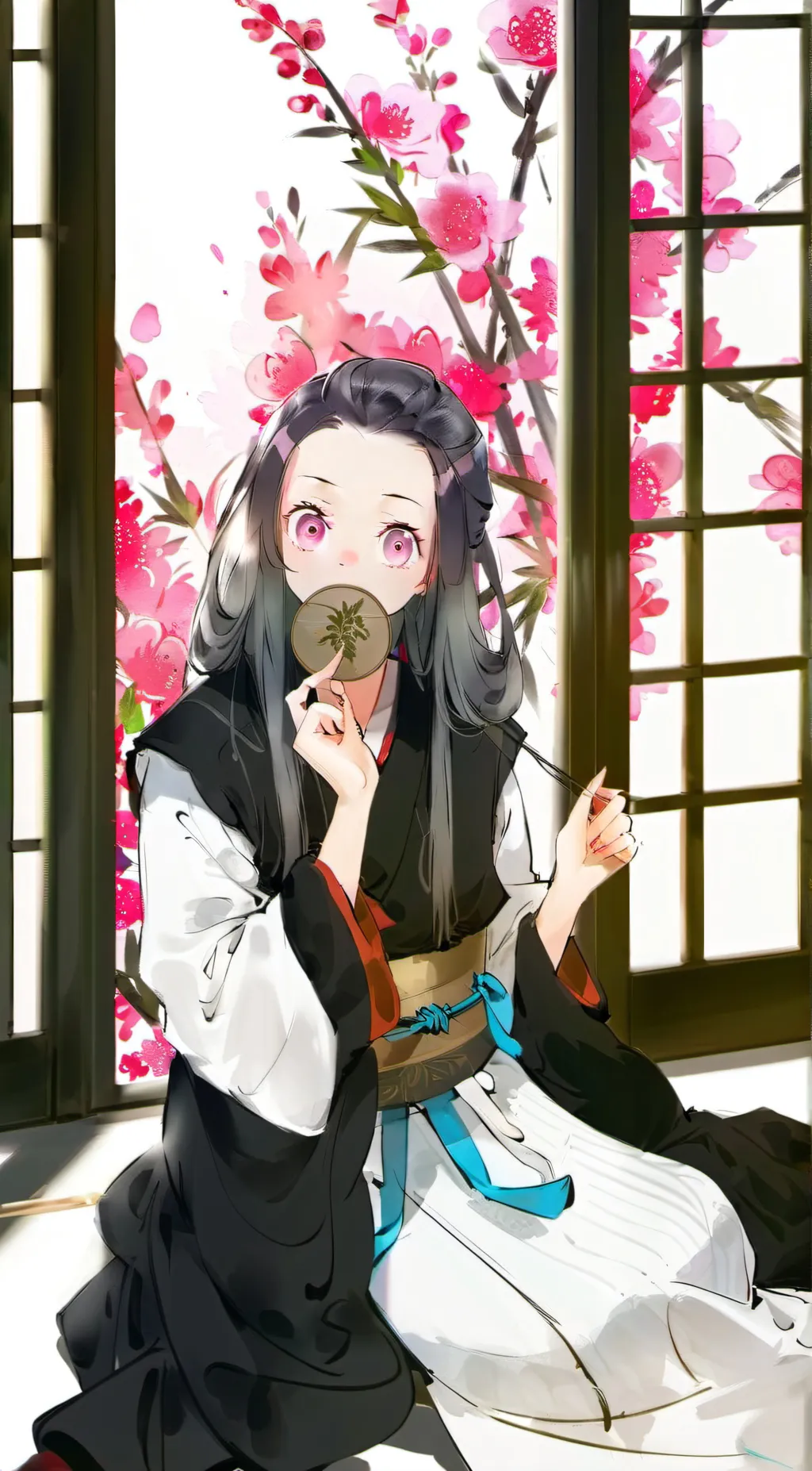 ai character: Nezuko background