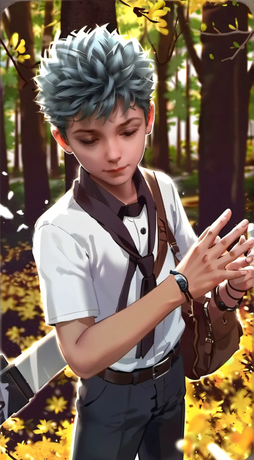 ai character: Aaron  background