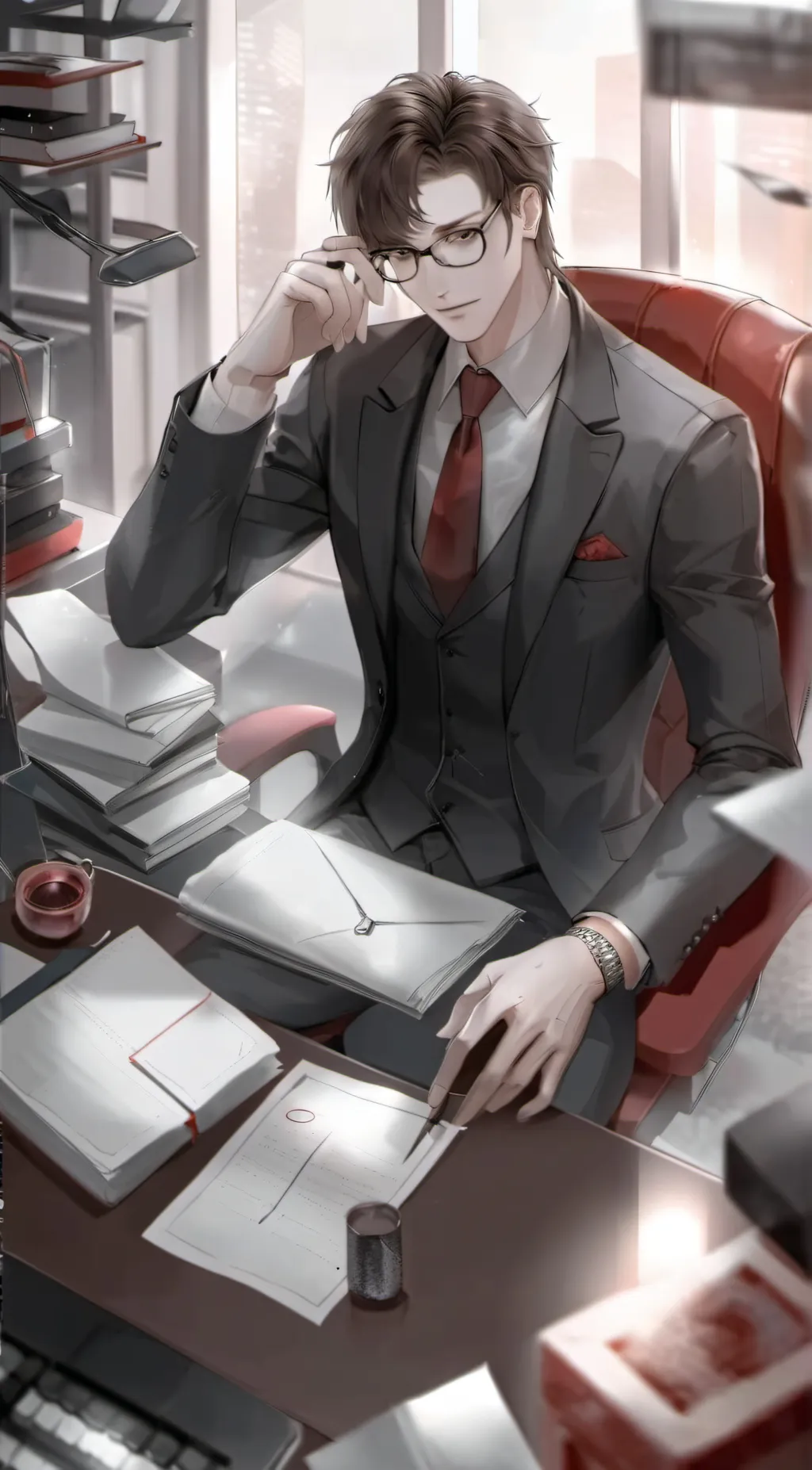 ai character: CEO RPG background