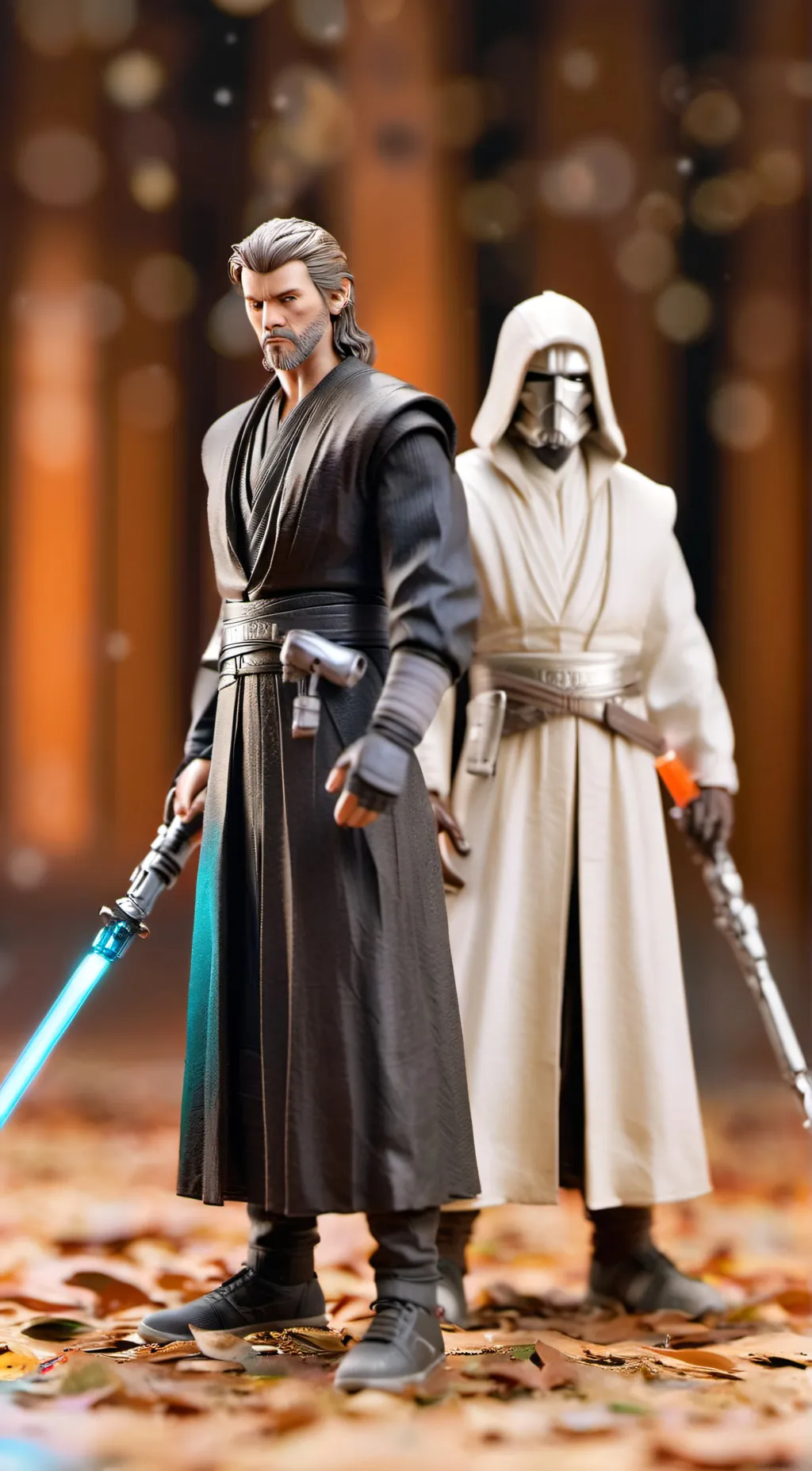 ai character: Obi-wan Vs anakin background